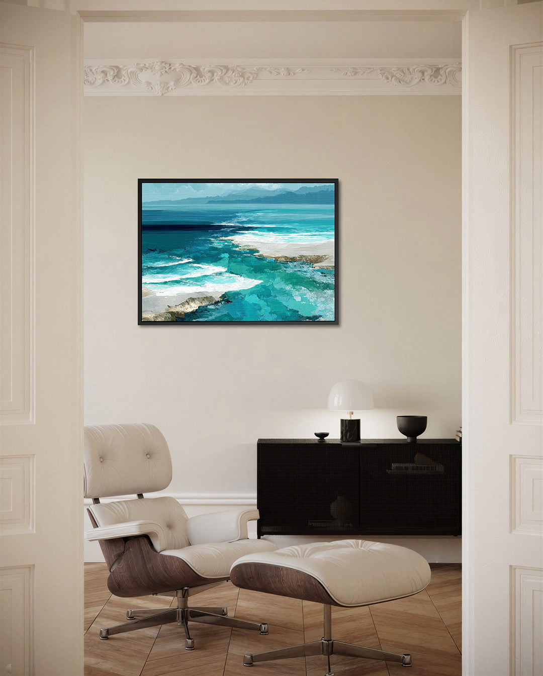 Oceaanlandschap – liggende wanddecoratie