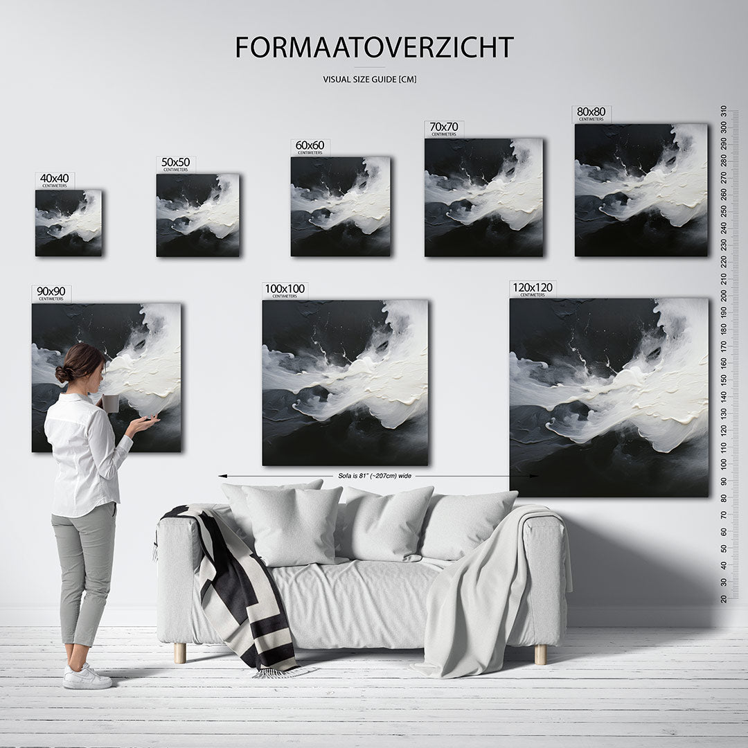Dynamische vloeistofbeweging kunstwerk – materiaalweergave – dit werk toont een dramatische interactie tussen vloeiende witte