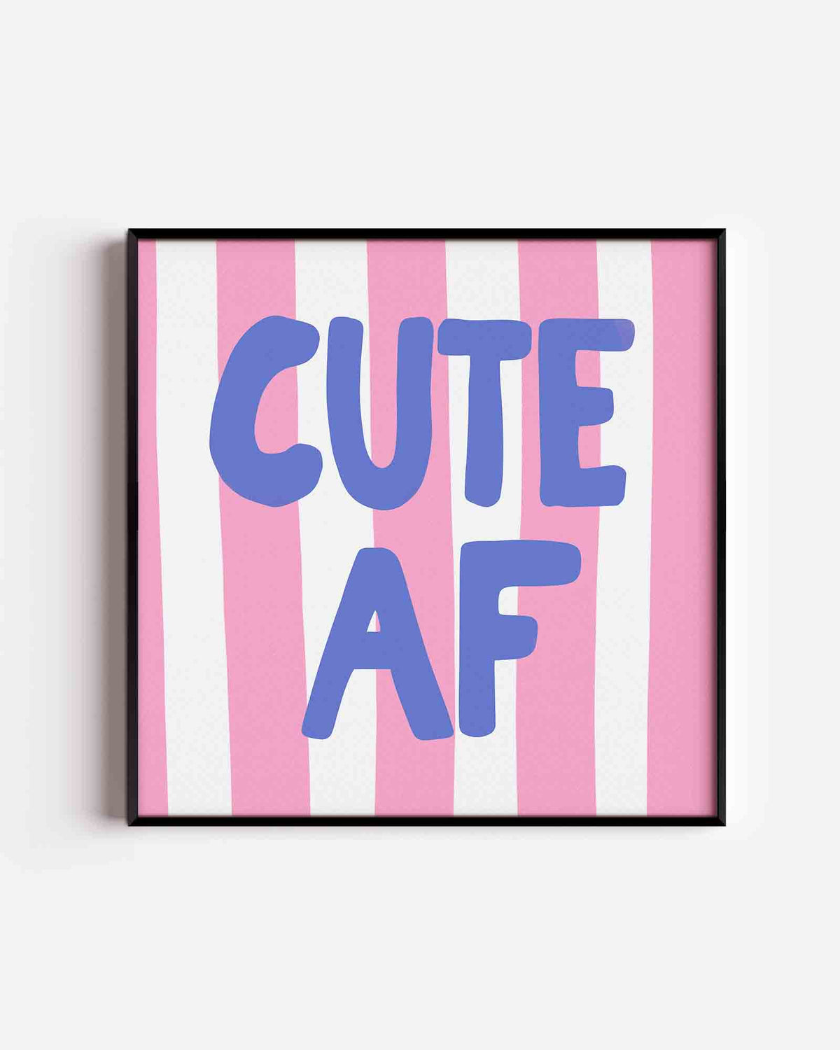 Cute af – vierkante poster met kleur en vormen als wanddecoratie