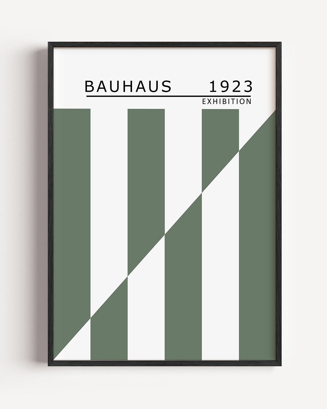Lijnen en vlakken – staande Bauhaus poster als wanddecoratie