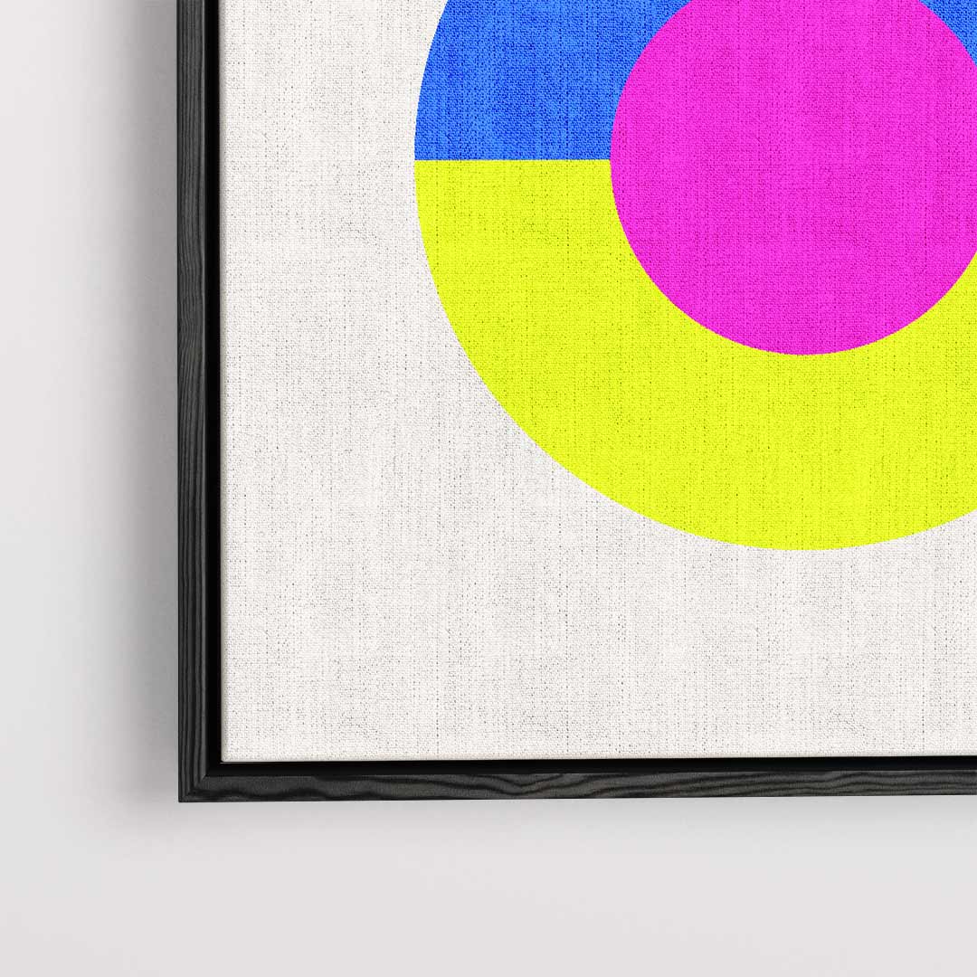 Kleurrijke Cirkelpatronen – dibond kunstwerk als wanddecoratie