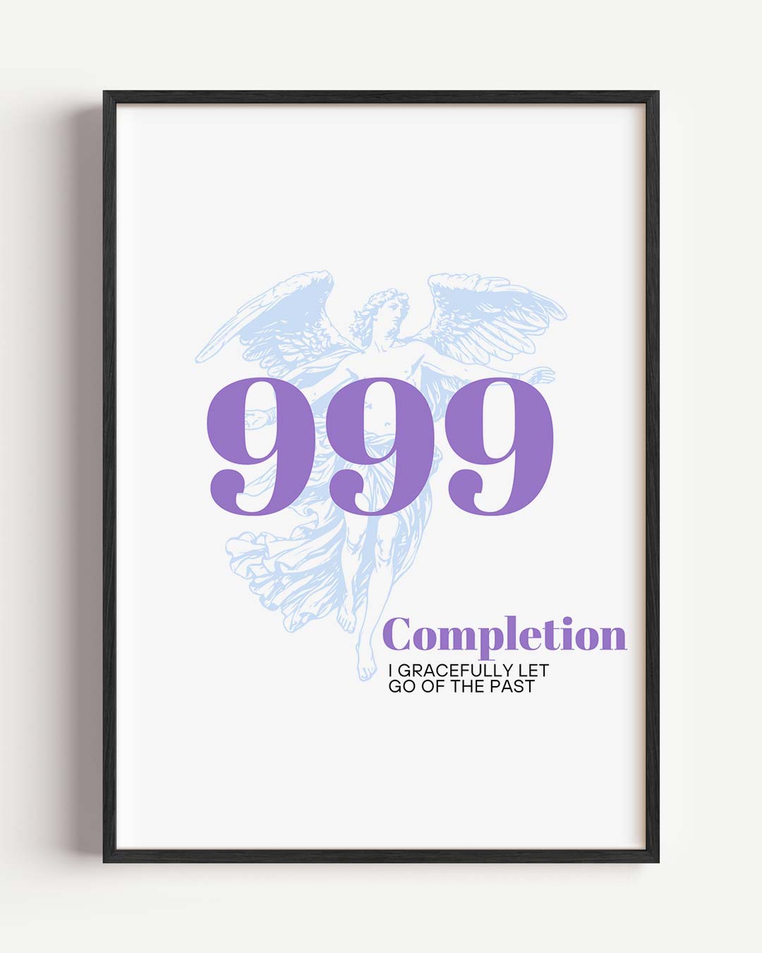 Inspirerende 999 Engel – mindful portret poster als wanddecoratie