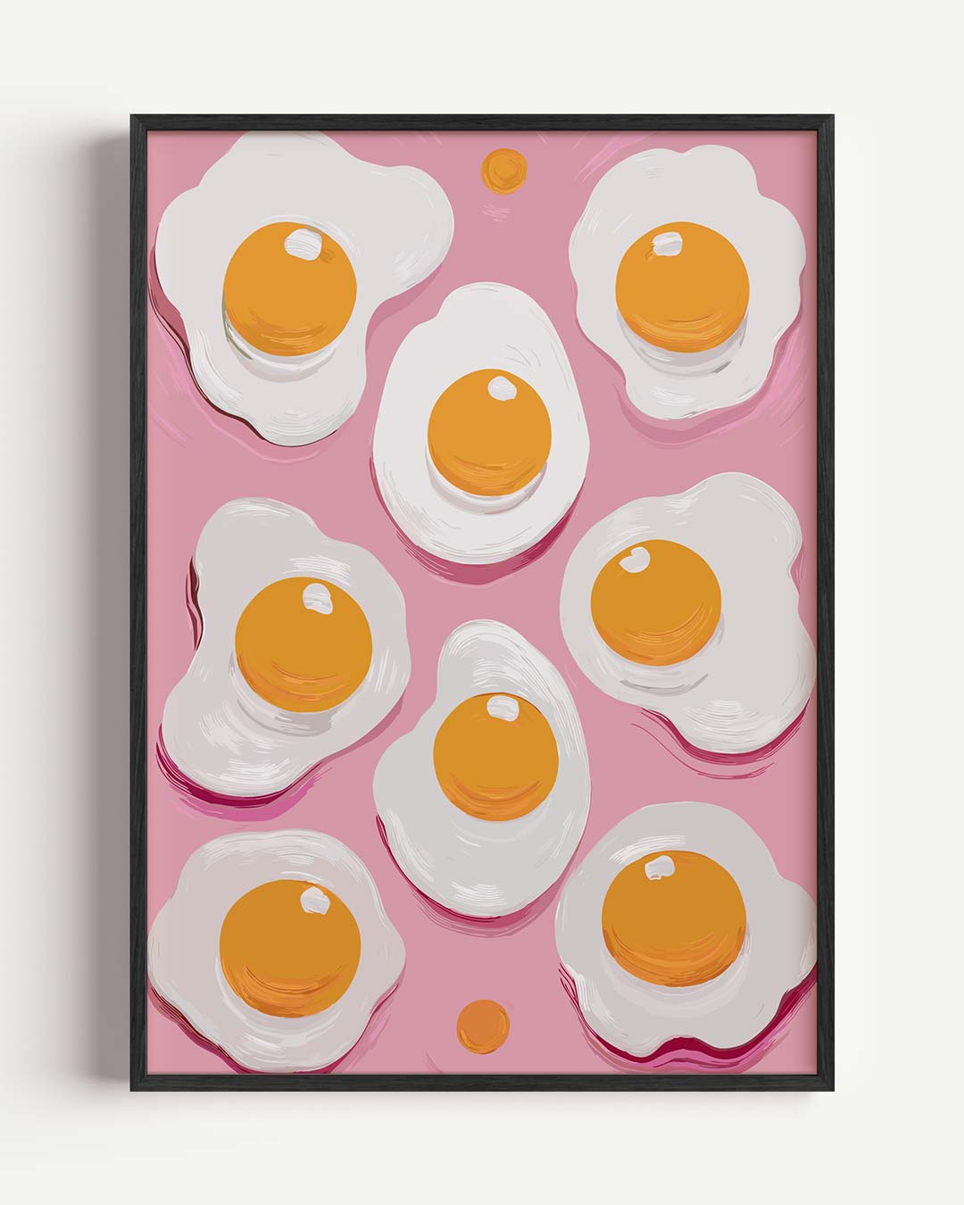 Vrolijke Eieren Wandkunst – keuken portret poster als wanddecoratie