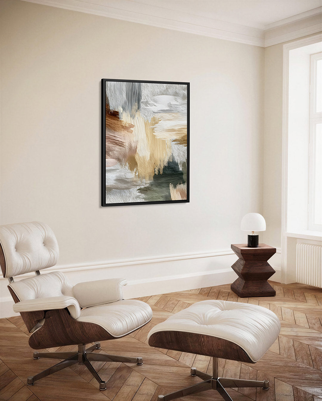 Kleurencompositie – staand wanddecoratie kunstwerk