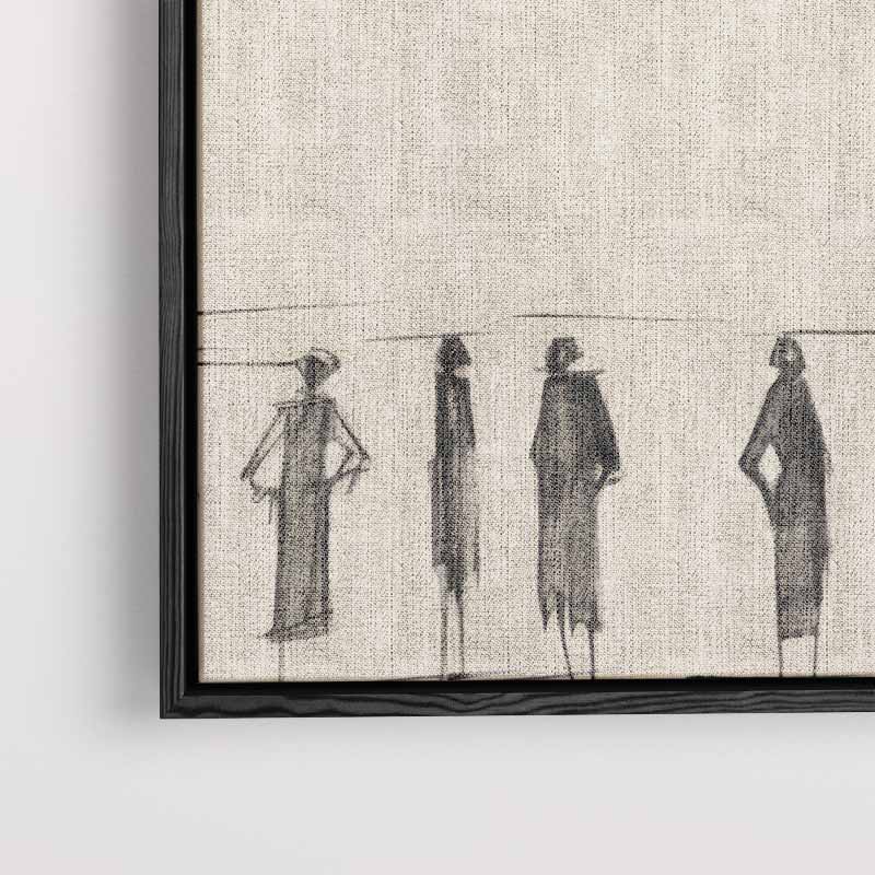 Lijnen van Menselijke Expressie – staand kunstwerk voor modern interieur