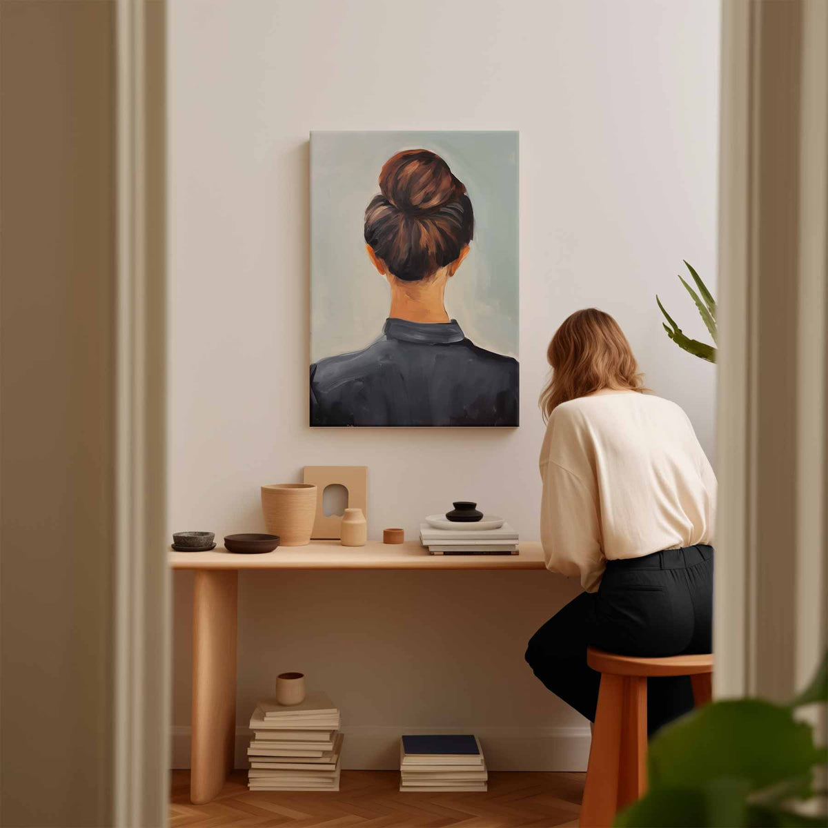 Elegante Achterzijde – plexiglas wanddecoratie in portret formaat