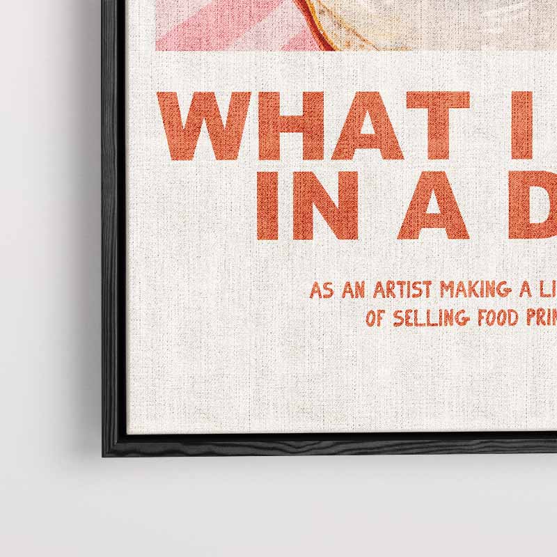 Sunny Side Up Delight – modern portret kunstwerk van WallArtistic