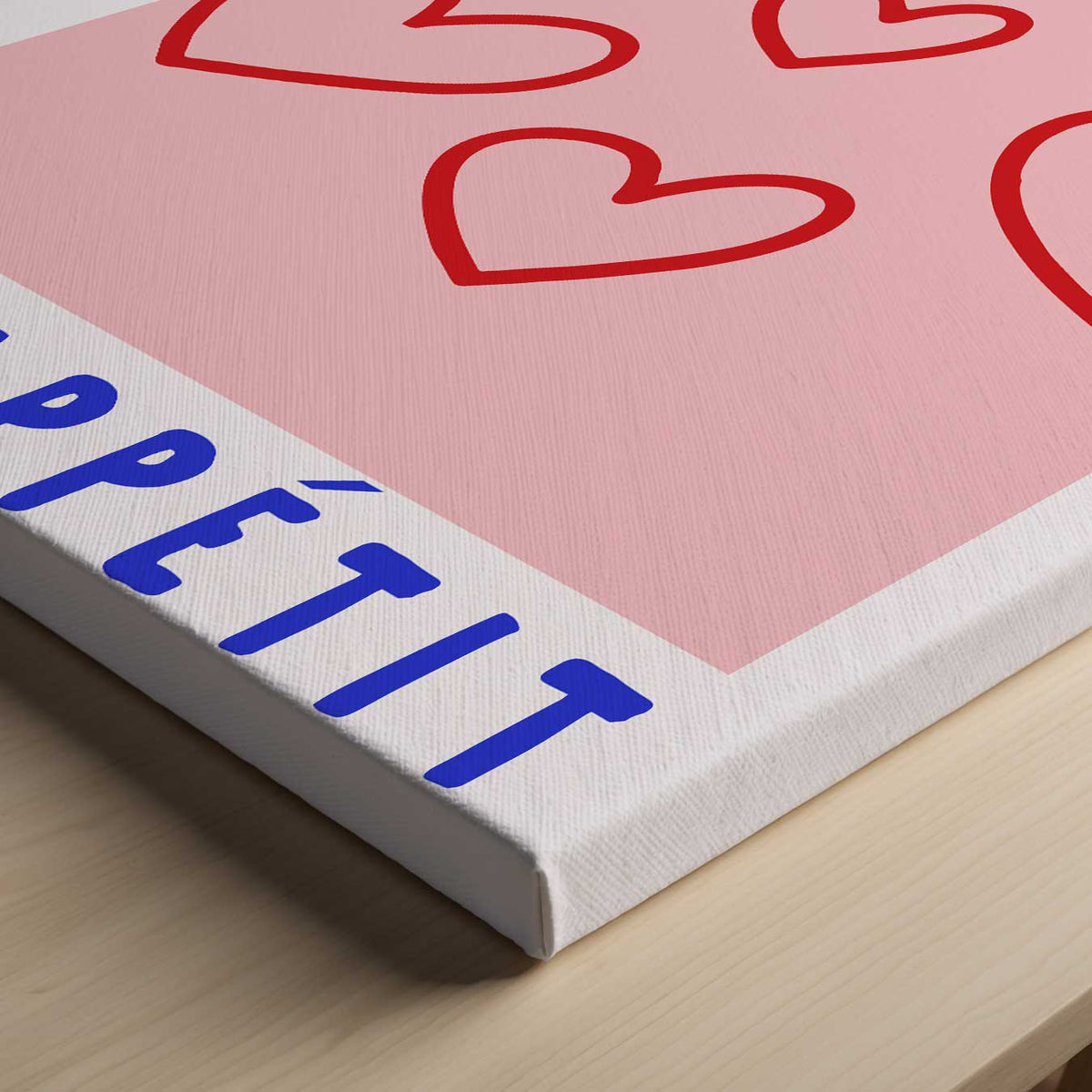 Bon Appétit Harten – canvas kunstwerk als wanddecoratie
