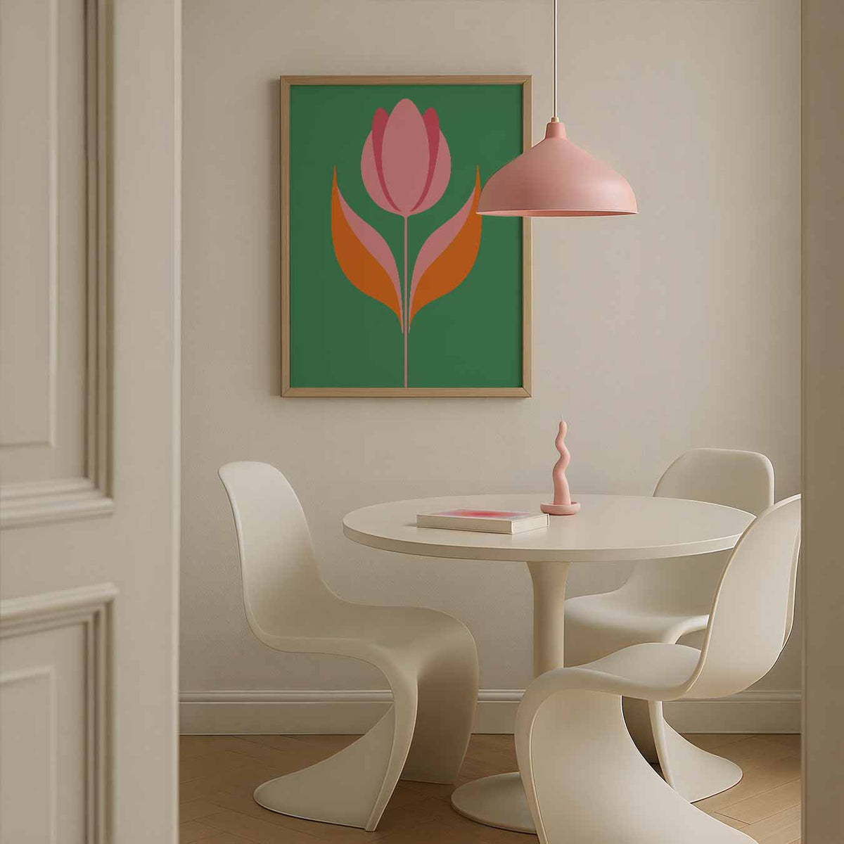 Stijlvolle Tulpenprint – bloemen poster in staand formaat