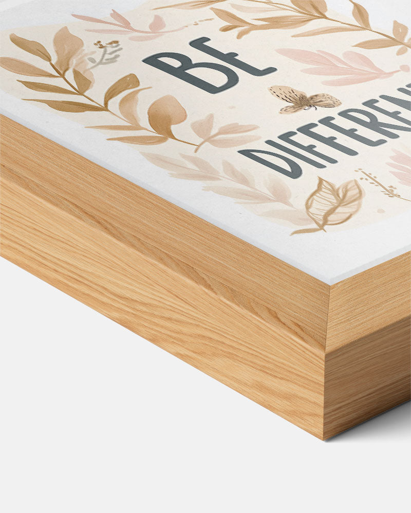 Be Different – kids poster als vrolijke staande wanddecoratie