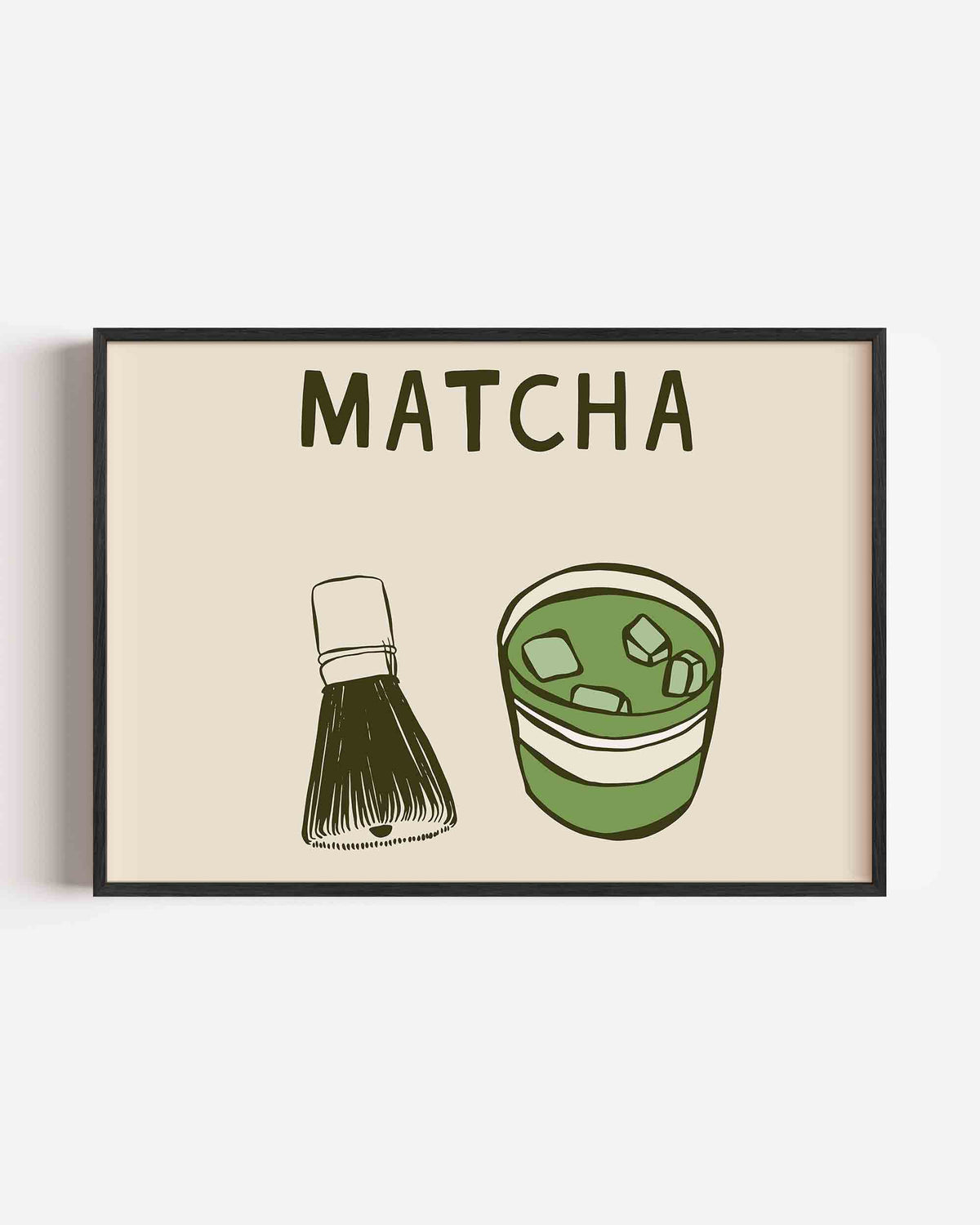 Matcha en garde – keuken landscape poster als wanddecoratie