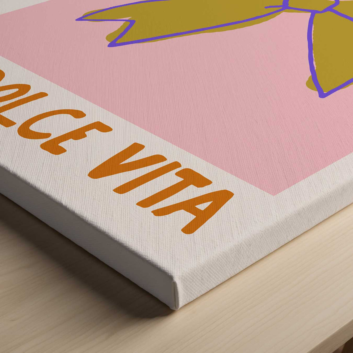 La Dolce Vita – canvas kunstwerk als wanddecoratie