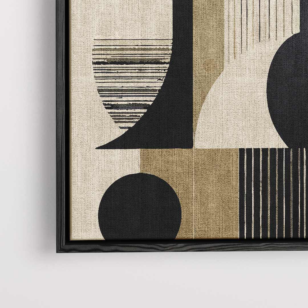 Moderne Geometrische Abstractie – dibond kunstwerk als wanddecoratie