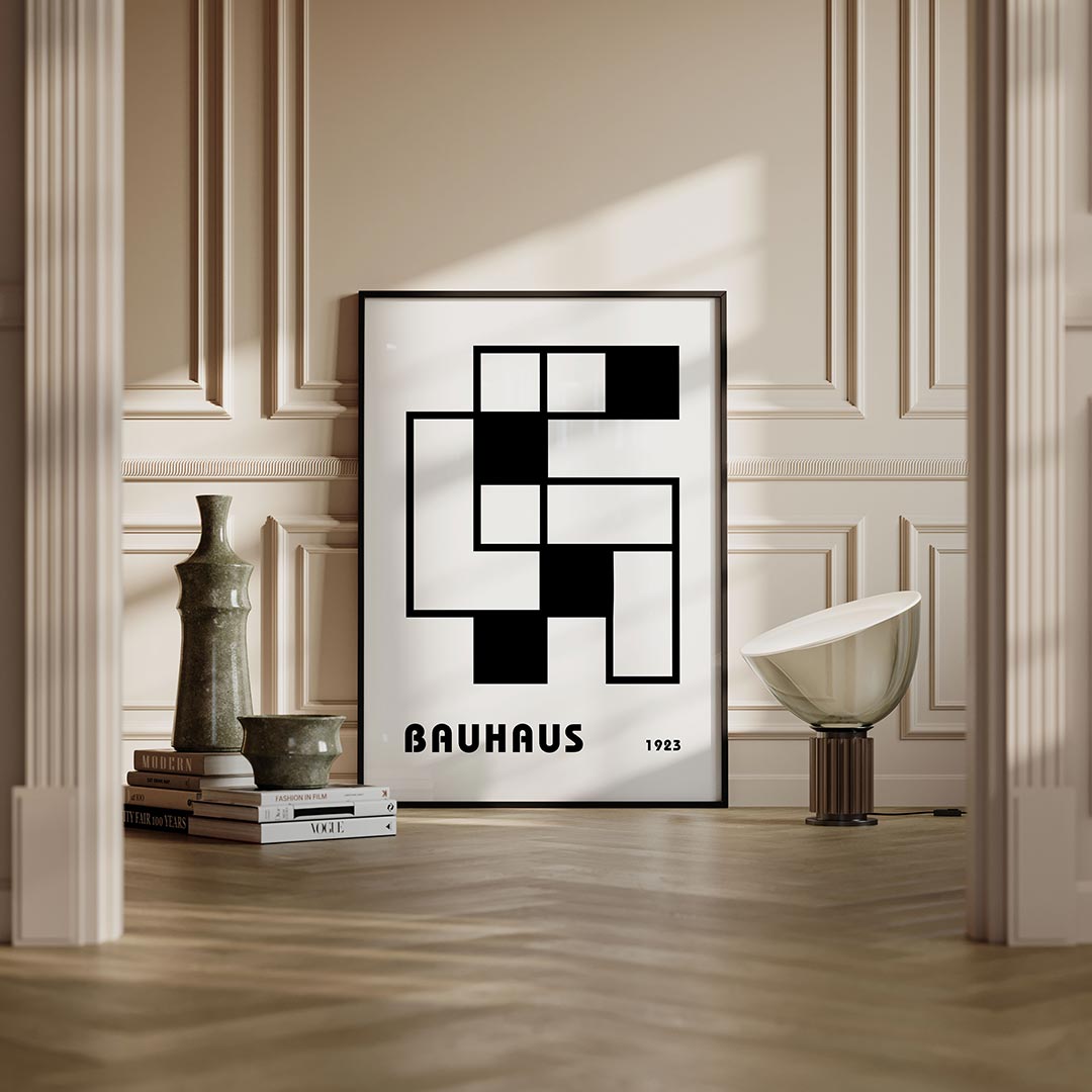  – moderne Bauhaus wandkunst als poster
