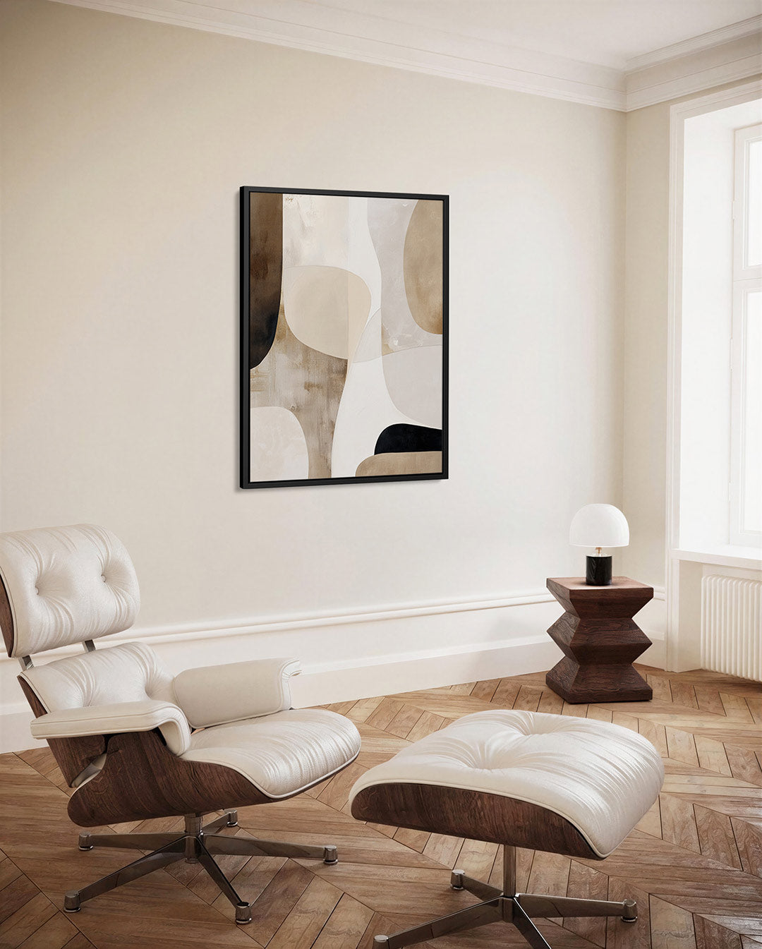 Organische vormen compositie – decoratief kunstwerk voor aan de muur