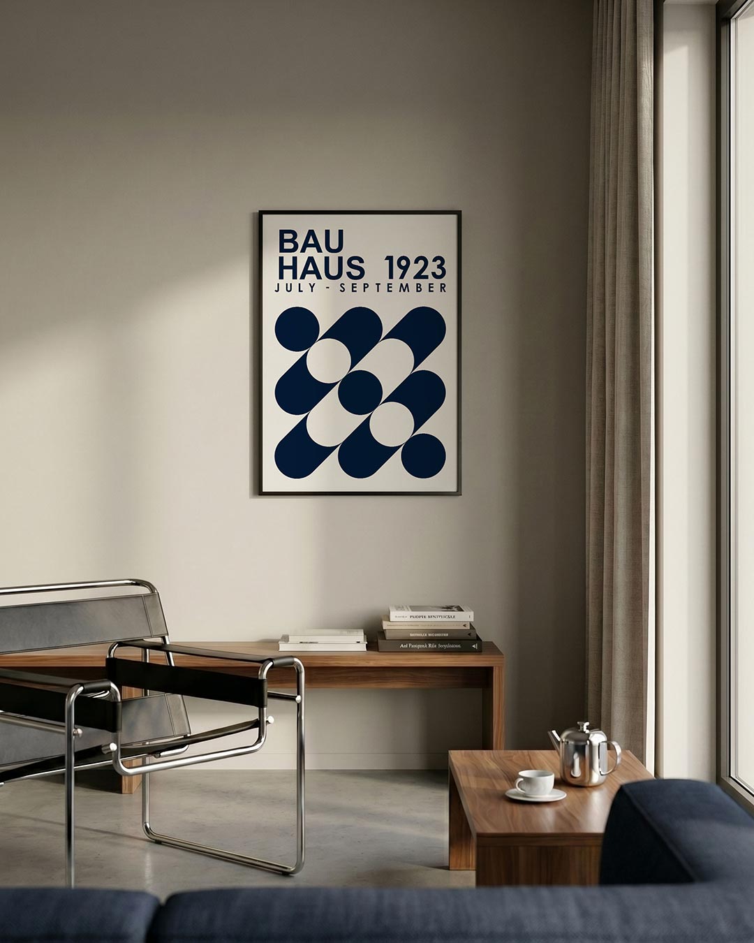 Vormen en vlakken – staande Bauhaus poster voor aan de muur