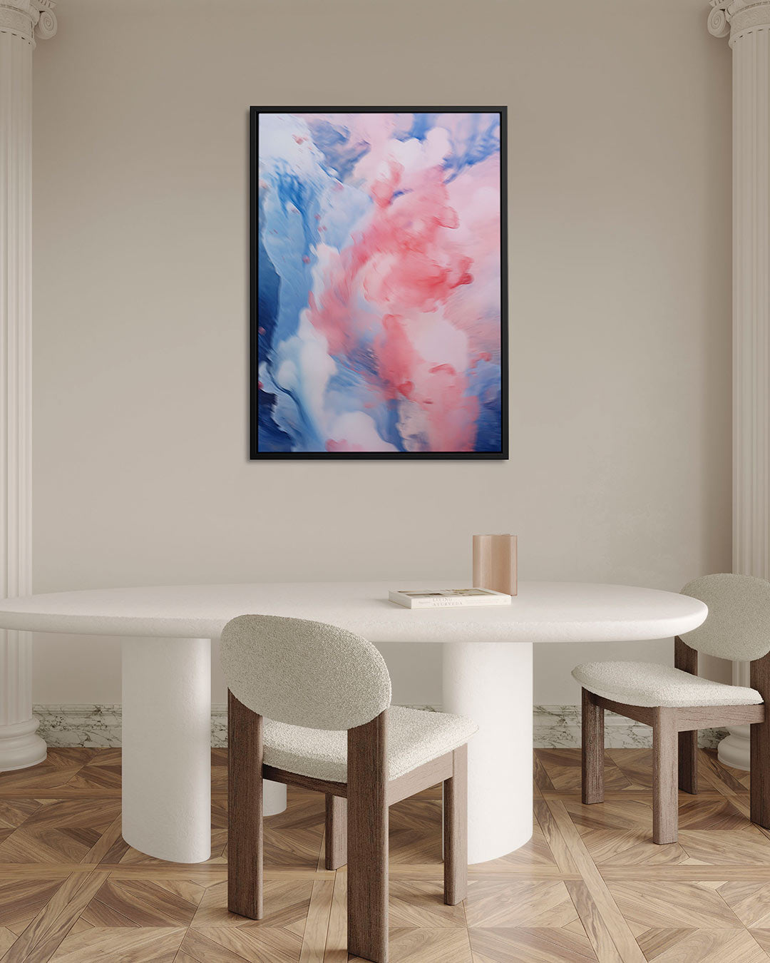 Vloeiende kleurencompositie – Dromerige – alternatieve weergave van het kunstwerk