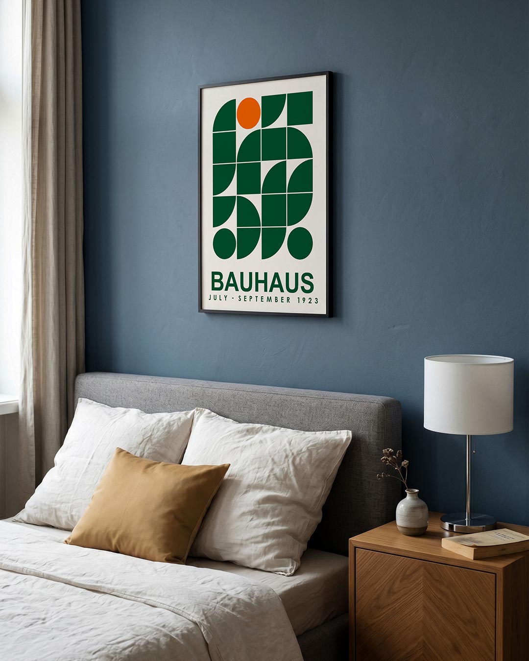  – staande Bauhaus poster voor aan de muur