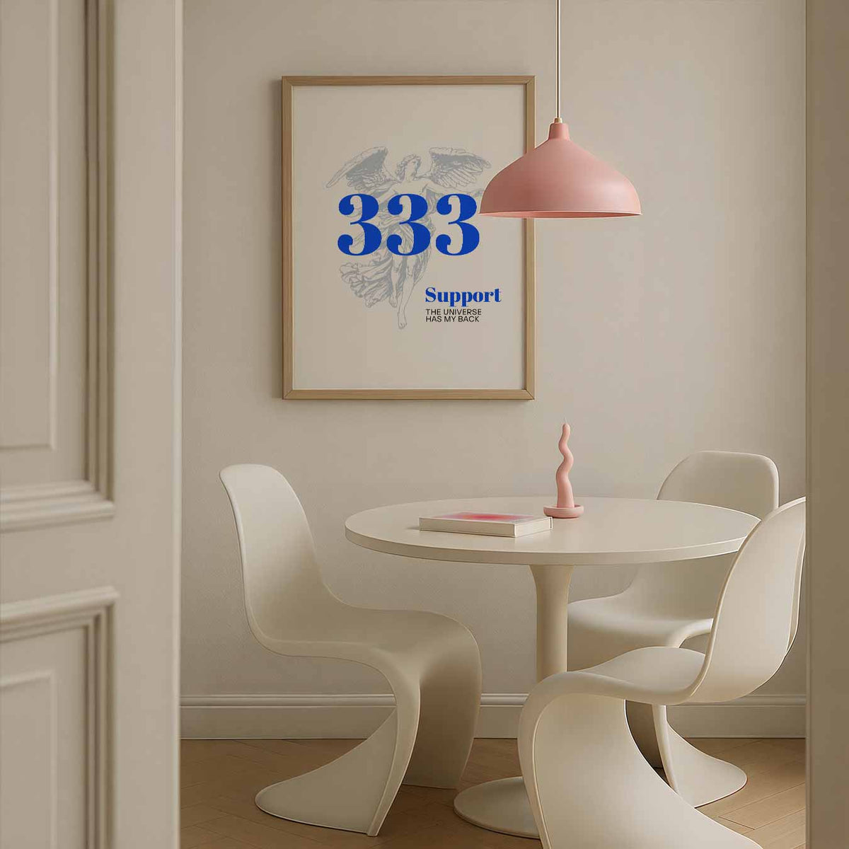 Inspirerende 333 Engelenposter – staande mindful wanddecoratie van WallArtistic