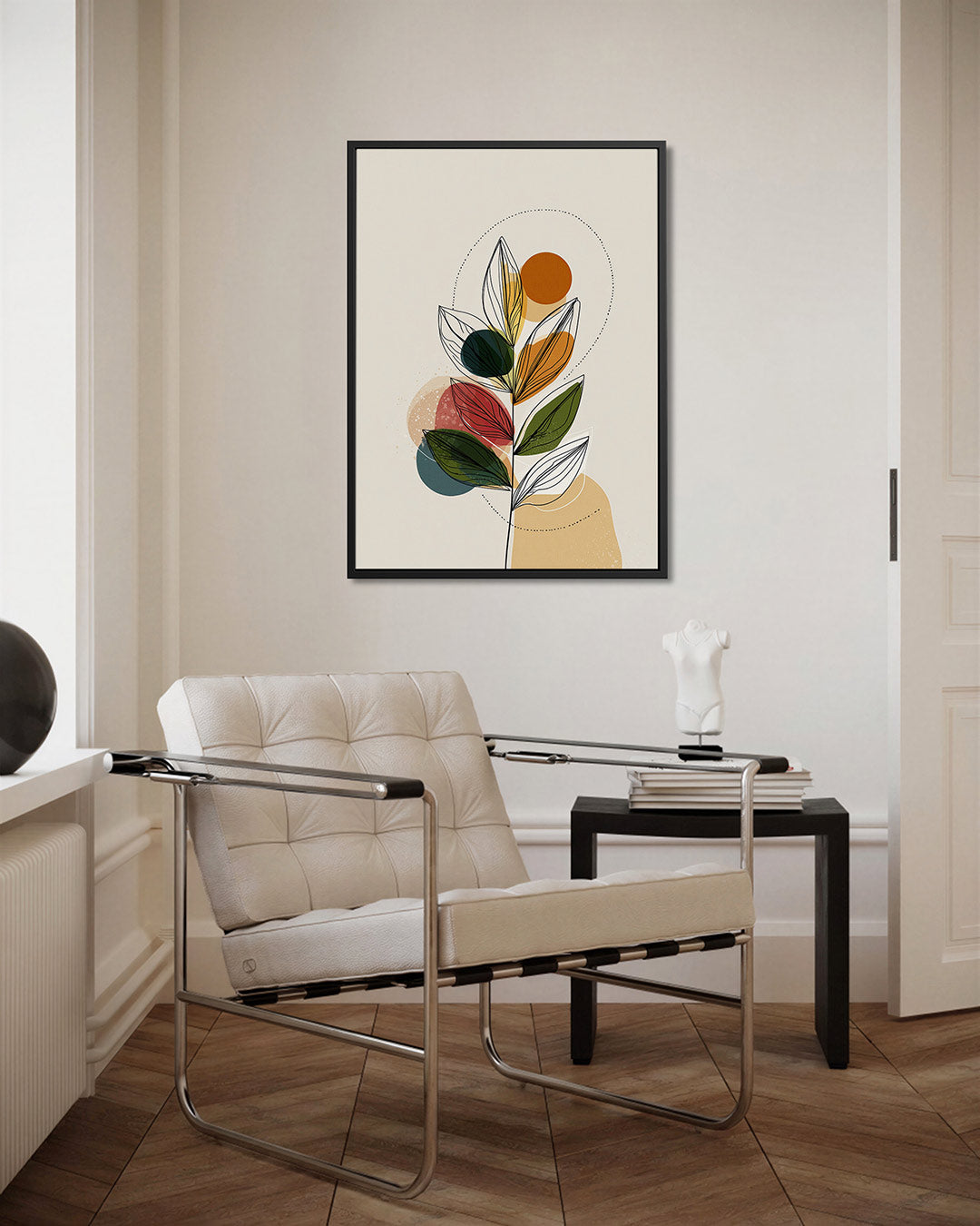 Organische vormen compositie – staand wanddecoratie kunstwerk