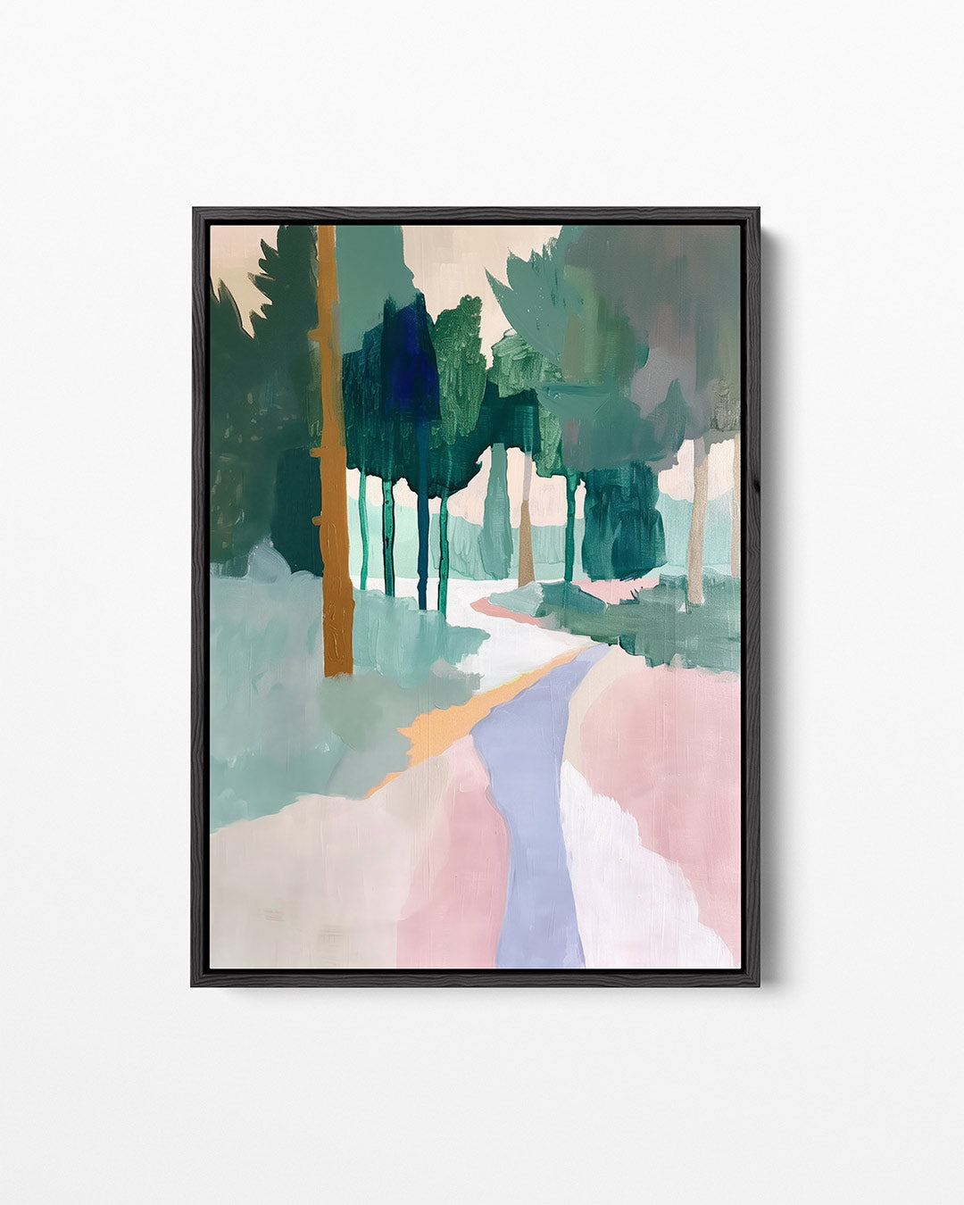 Vloeiende boslandschap – staand wanddecoratie kunstwerk