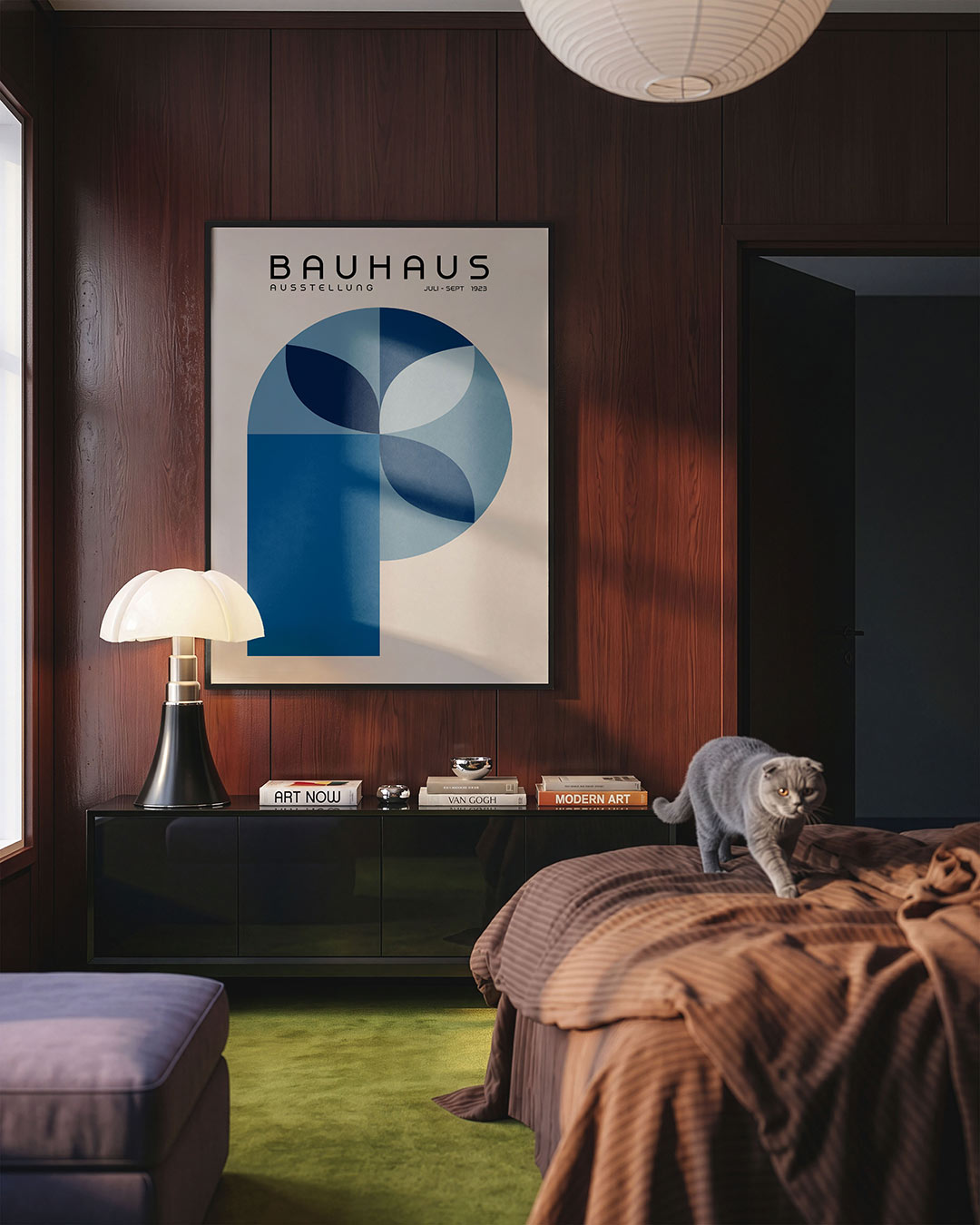 Vorm en balans – geometrische Bauhaus poster in staand formaat