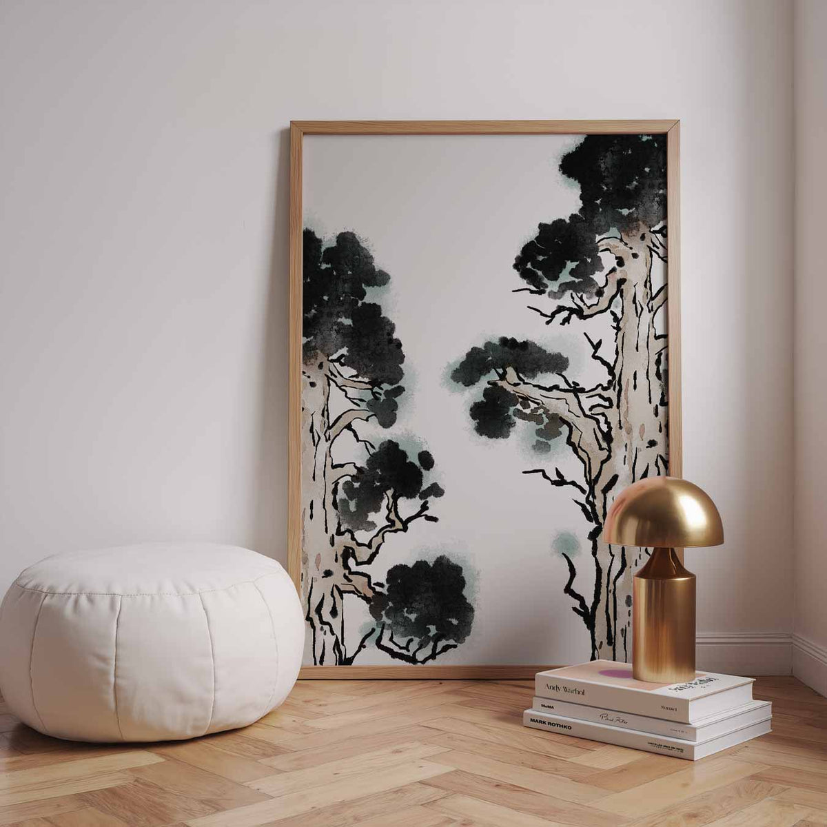 Japanse Bomen – zomerse wandkunst als portret poster