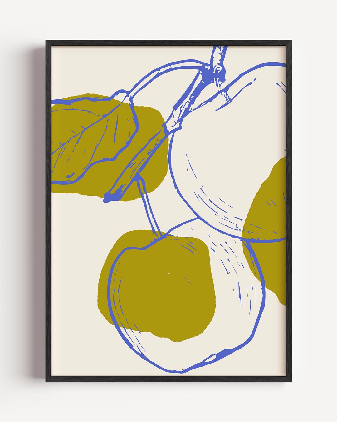 Abstracte Fruitkunst – bloemen portret poster als wanddecoratie