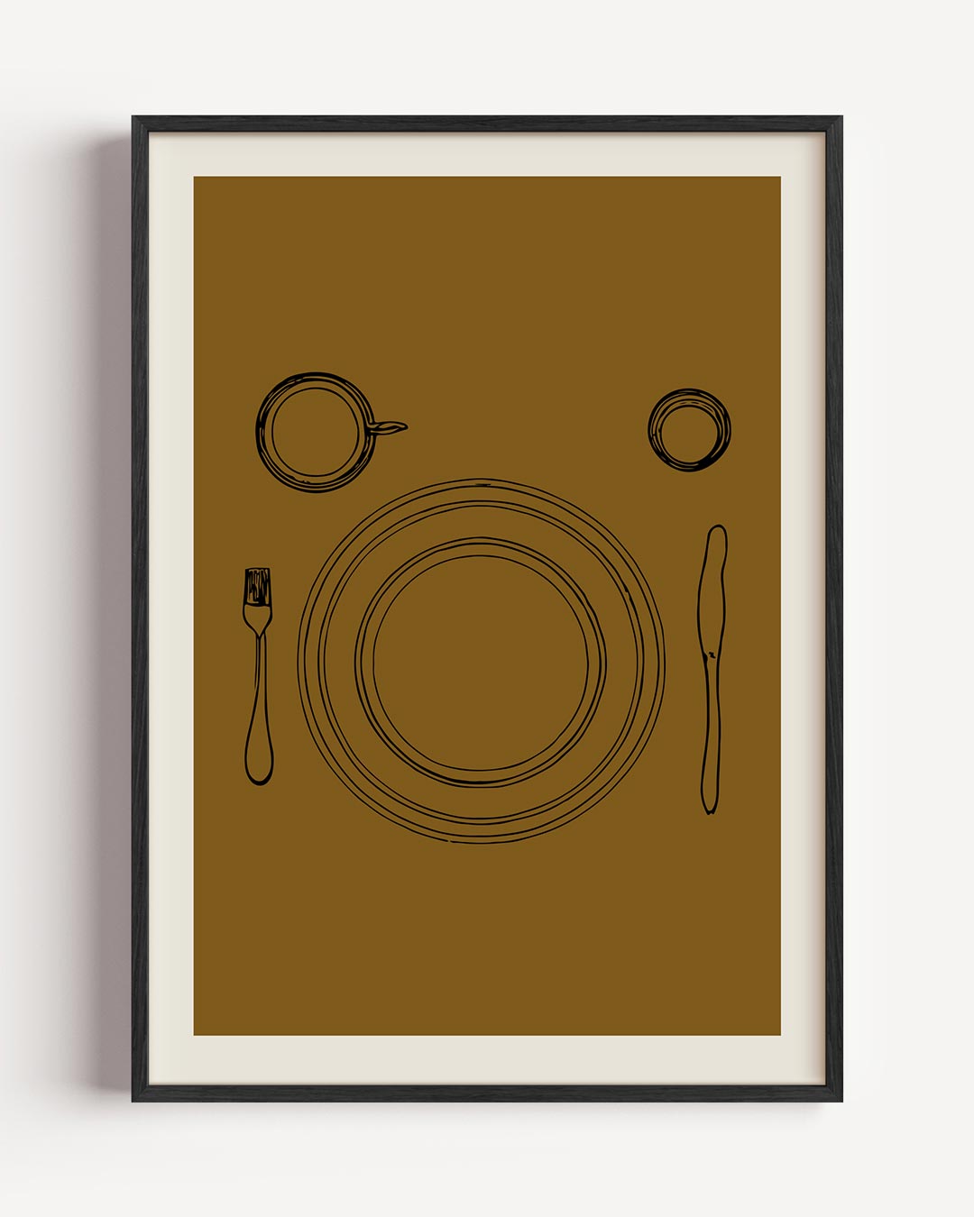 Stijlvolle Eettafel – keuken portret poster als wanddecoratie