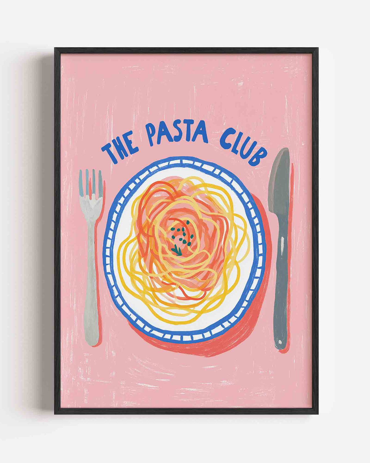 Pasta club – keuken portret poster als wanddecoratie