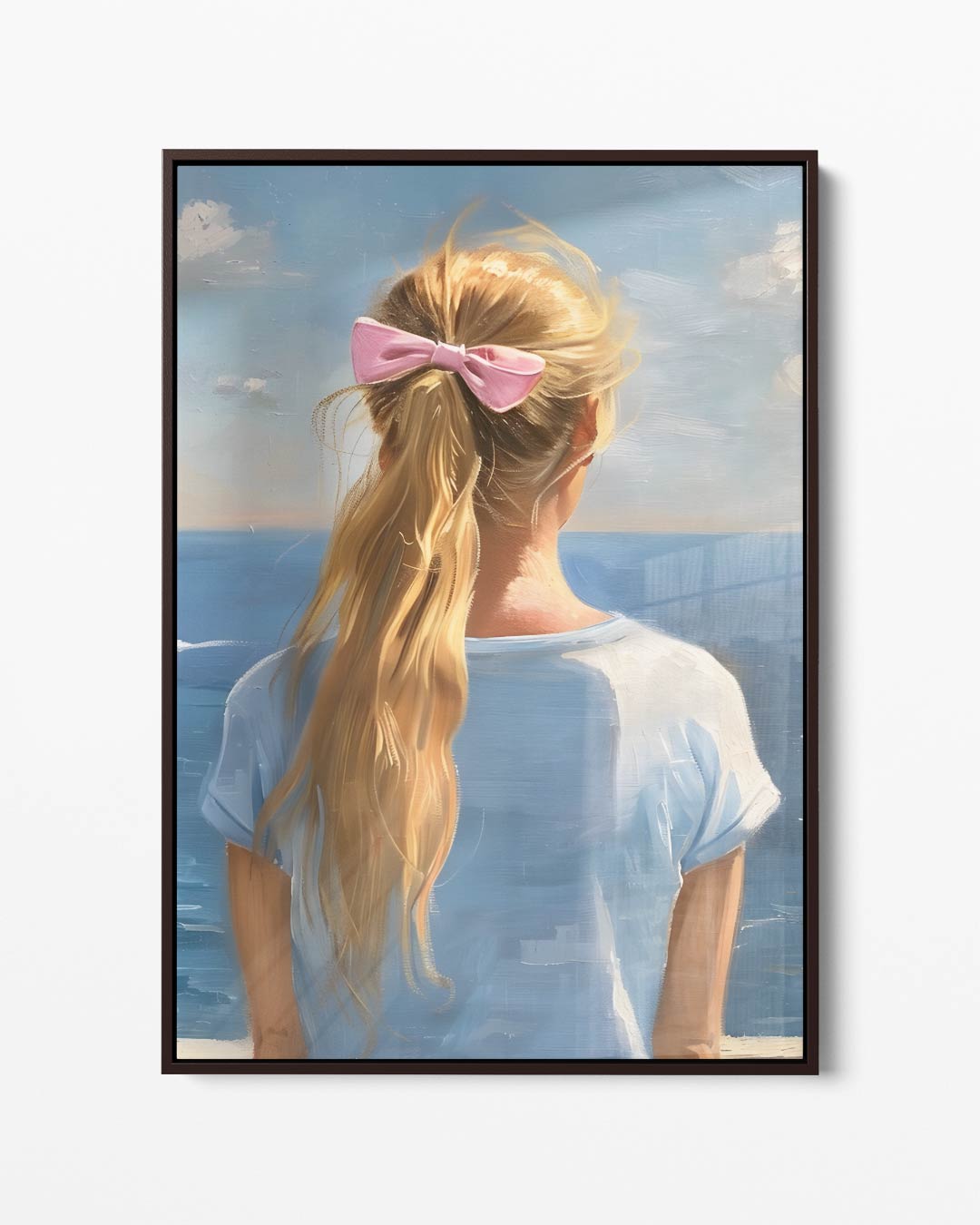 Meisje aan Zee – portret kunstwerk als wanddecoratie