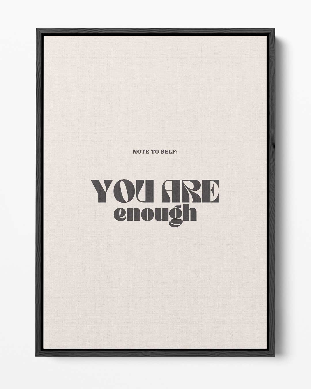 Inspirerende Motivatieposter "You Are Enough – portret kunstwerk als wanddecoratie