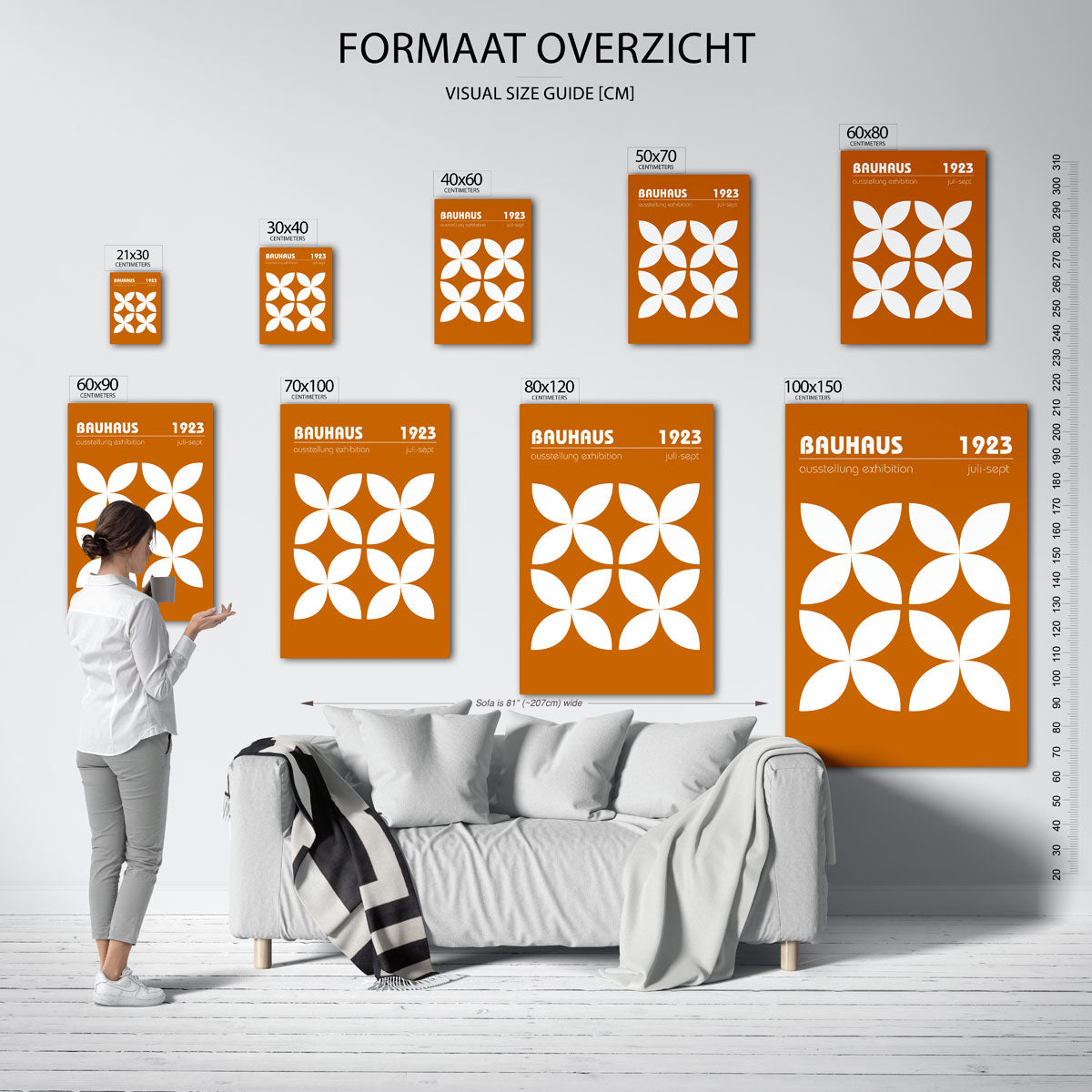 – geometrische poster in Bauhaus-stijl van WallArtistic
