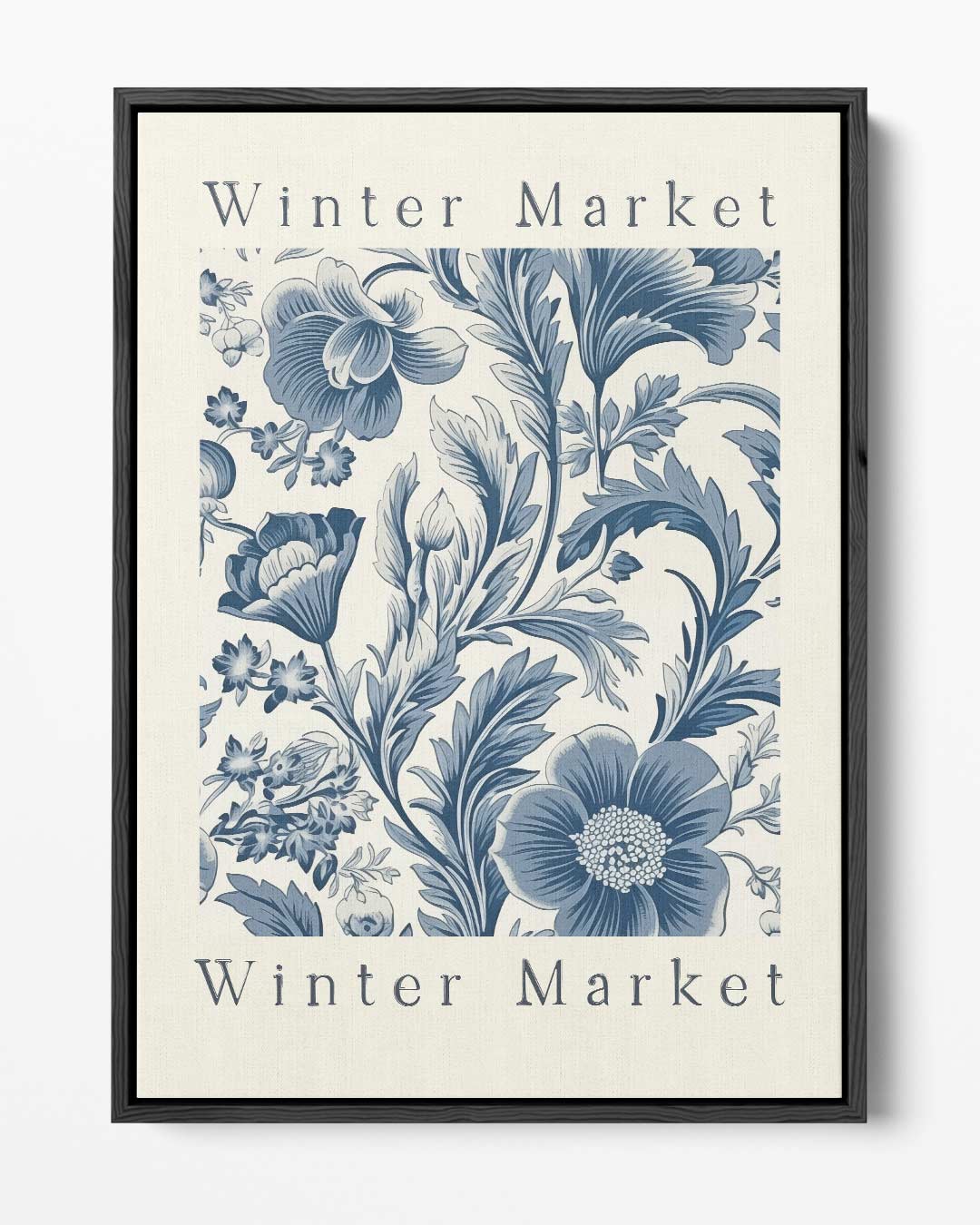 Winterbloemenpracht – portret kunstwerk als wanddecoratie