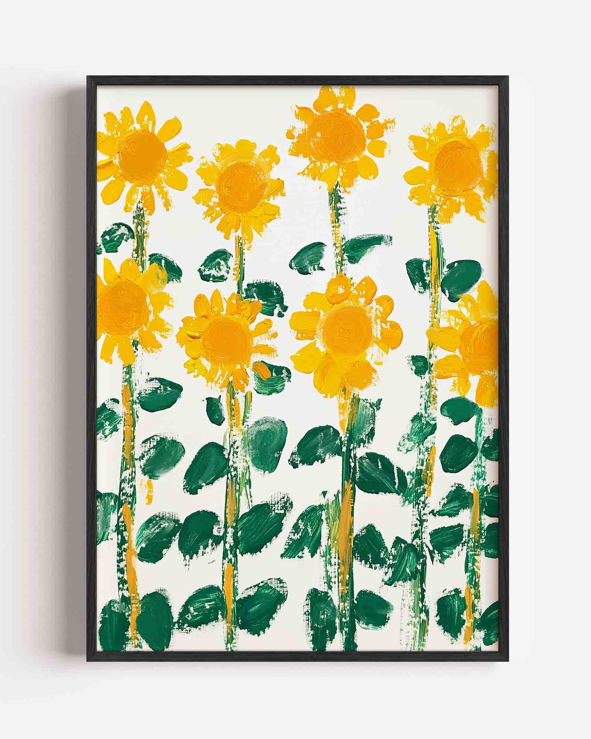 Zonnebloemen – bloemen portret poster als wanddecoratie