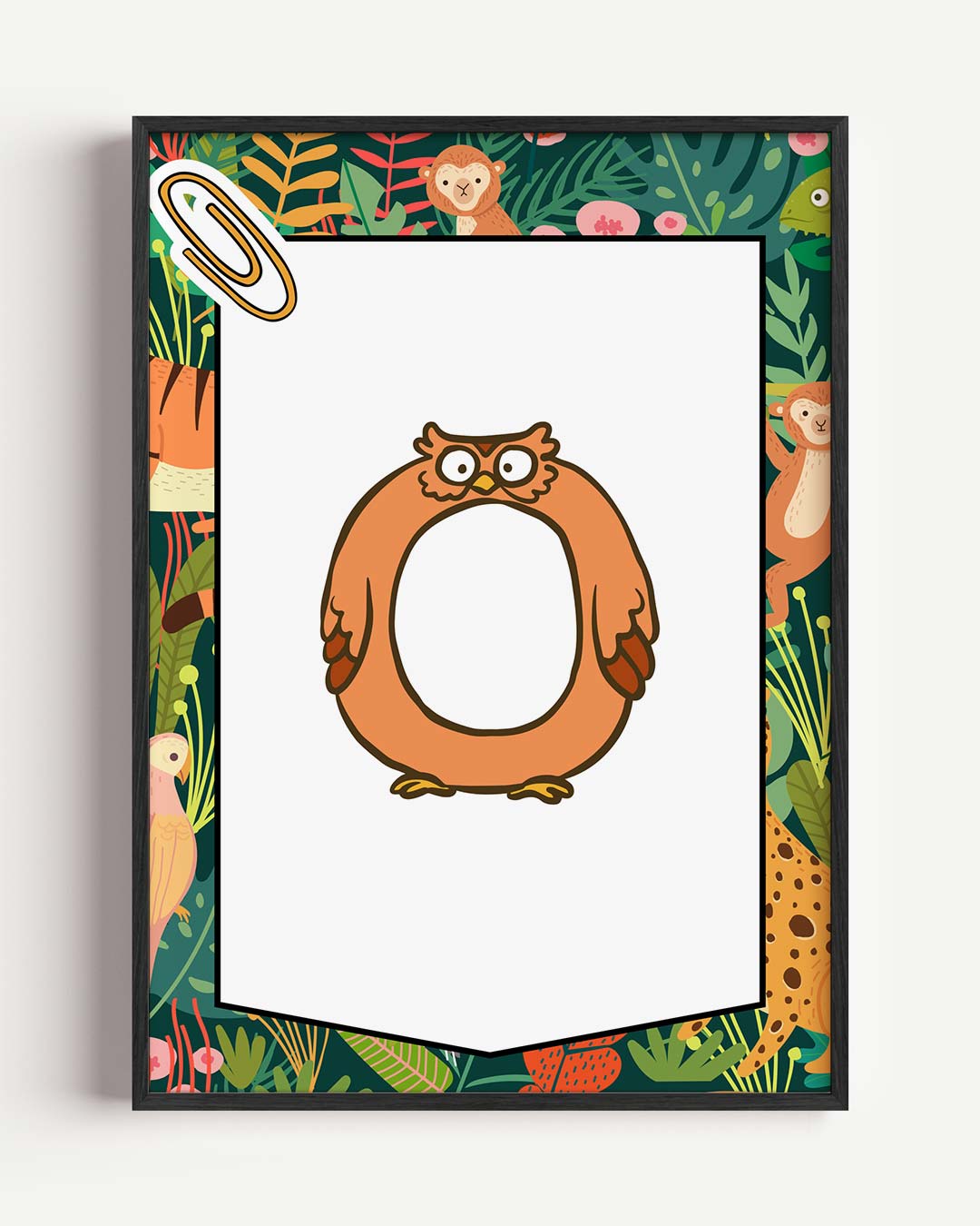 Dierenvrienden Jungle – kids portret poster als wanddecoratie