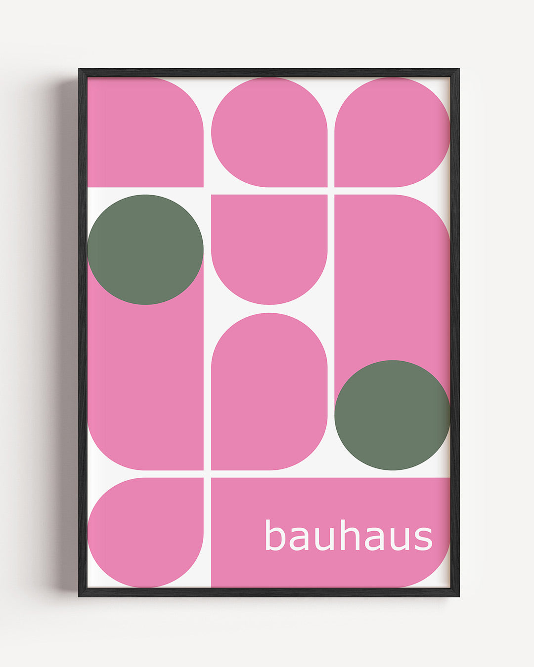 Vorm en kleur – staande Bauhaus poster als wanddecoratie