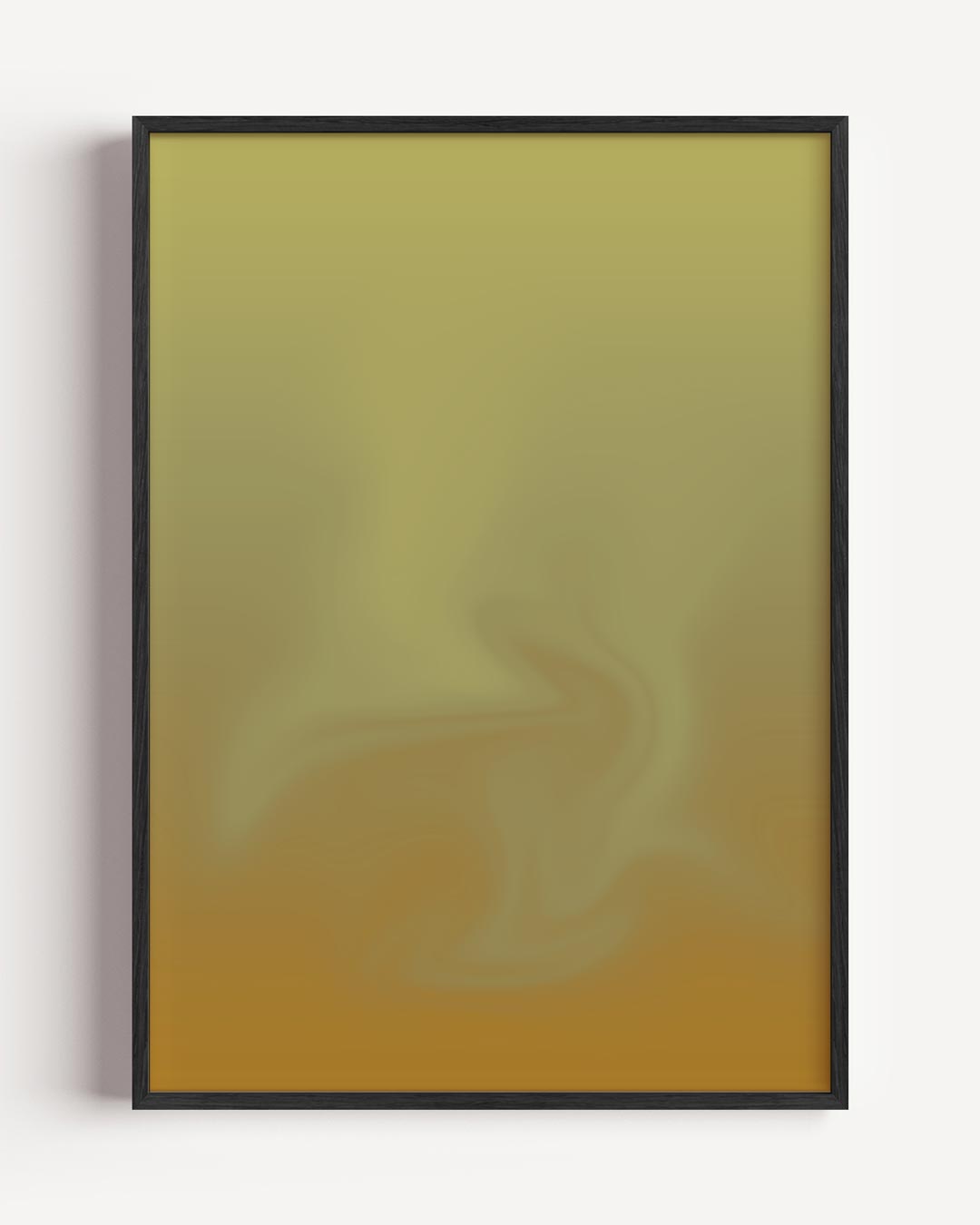 Gouden Zonsondergang Abstract – kleurrijke abstracte portret poster als wanddecoratie
