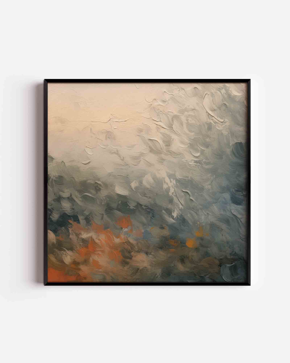 Abstracte kleurencompositie – abstracte vierkante poster als wanddecoratie