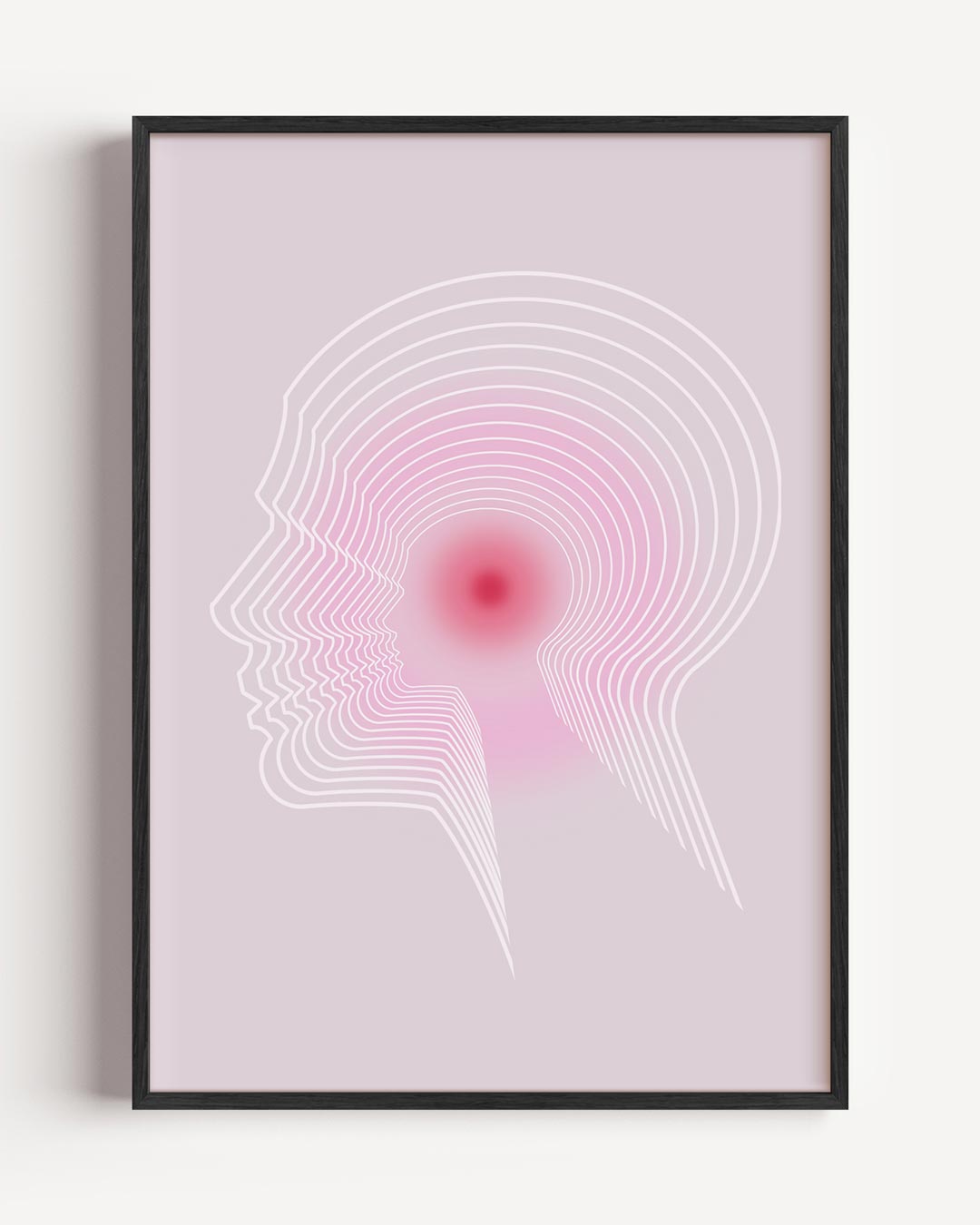 Moderne Geest Spiegel – mindfulness portret poster als wanddecoratie