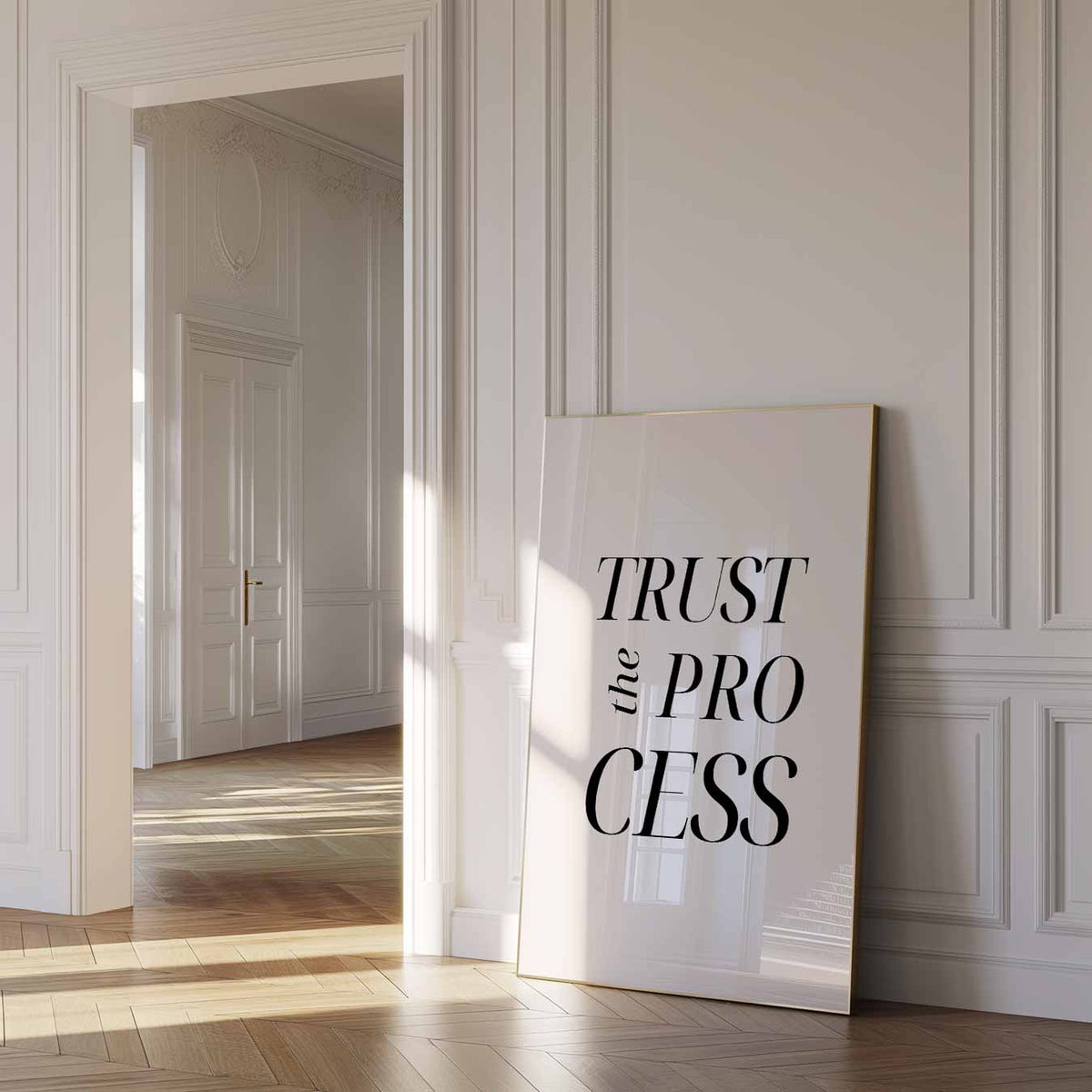 Vertrouw op het Proces – urban poster in staand formaat
