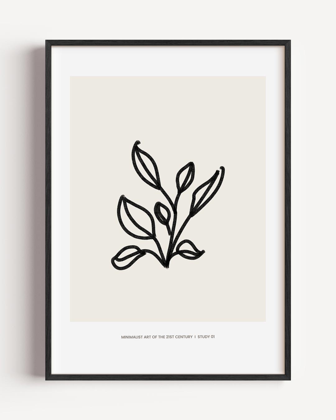 Minimalistische Botanische – bloemen portret poster als wanddecoratie