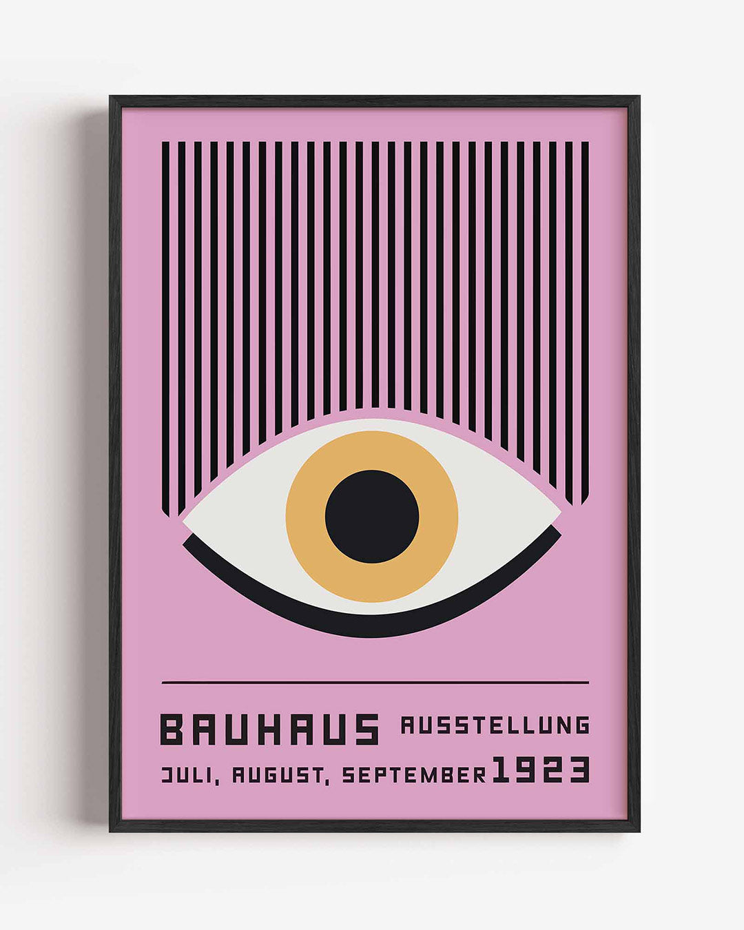 Lijnen en oog – staande Bauhaus poster als wanddecoratie