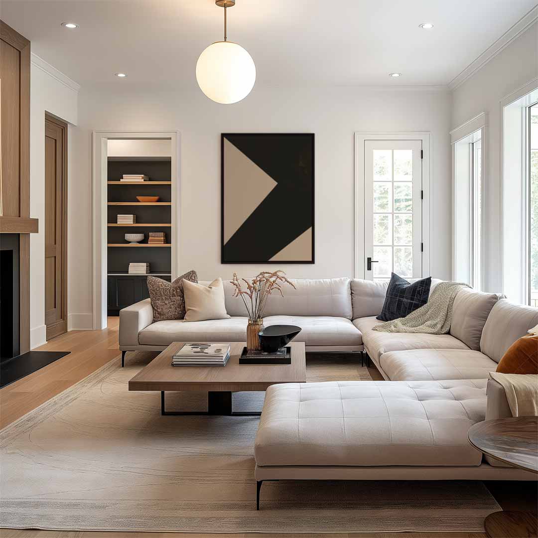 Moderne Abstracte Geometrie – staand kunstwerk voor modern interieur