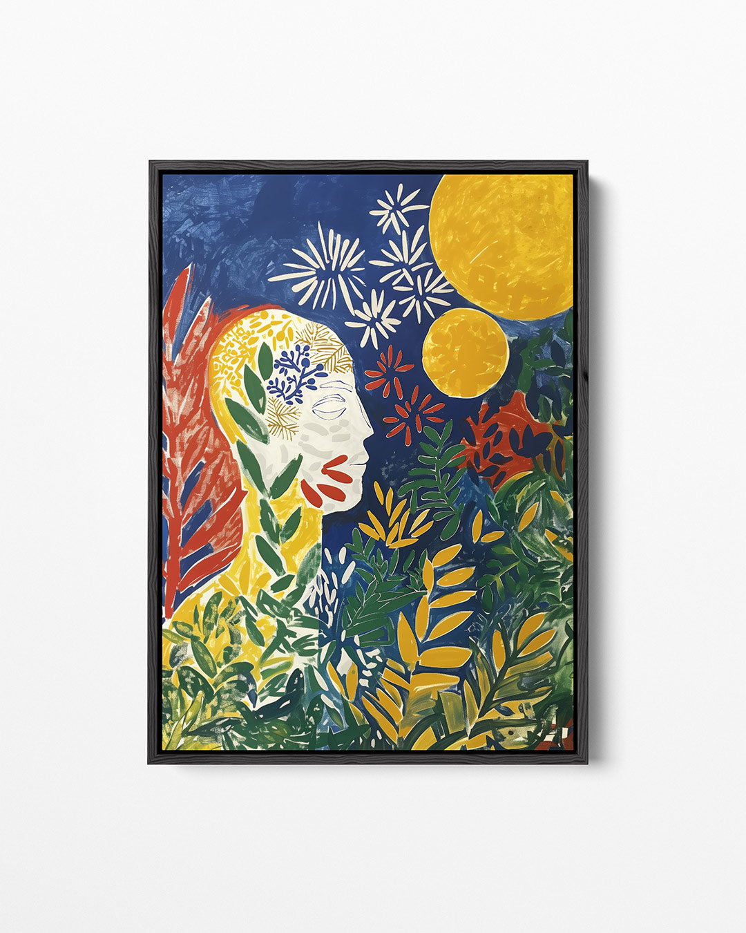 Kleurrijke natuurelementen – staand wanddecoratie kunstwerk
