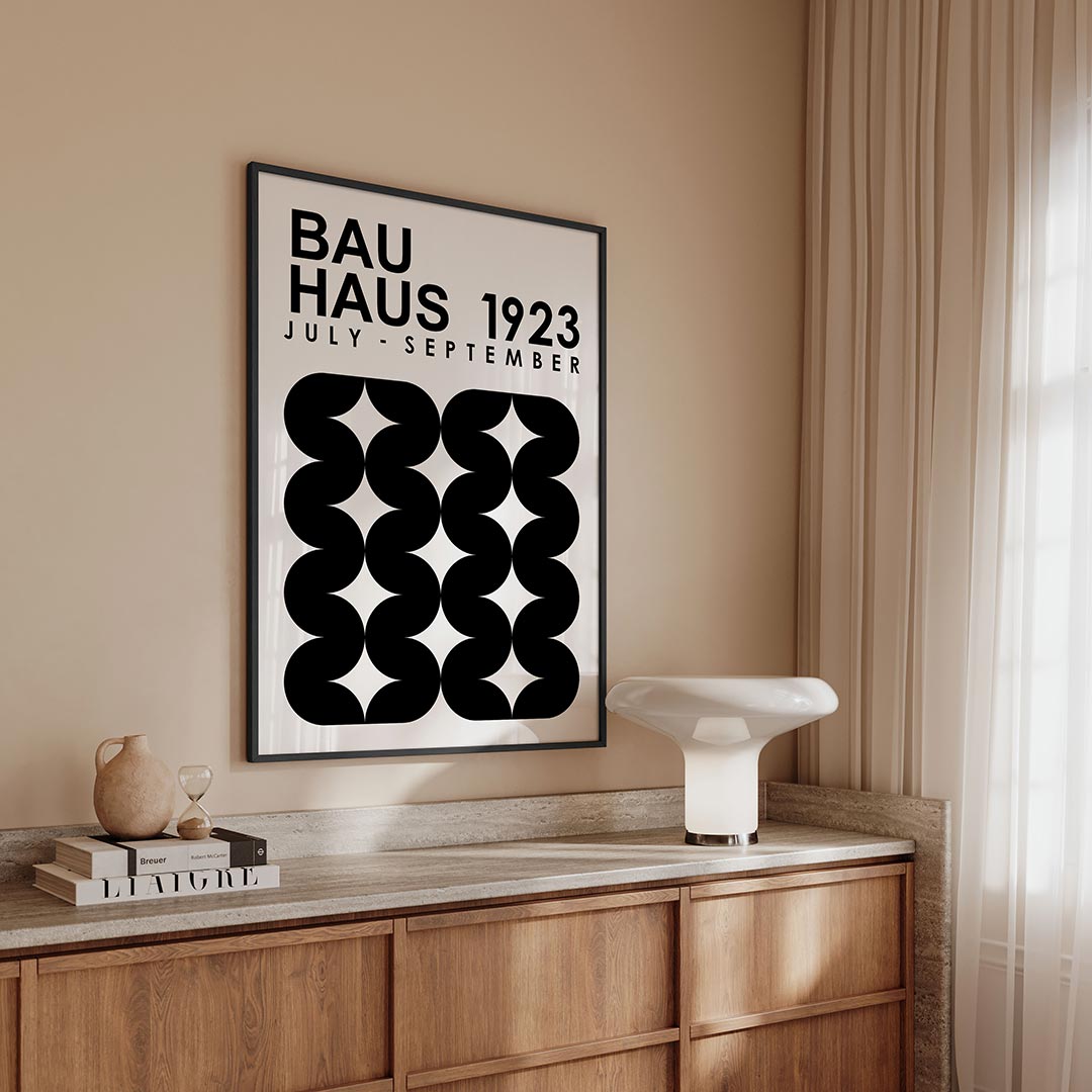  – geometrische Bauhaus poster in staand formaat