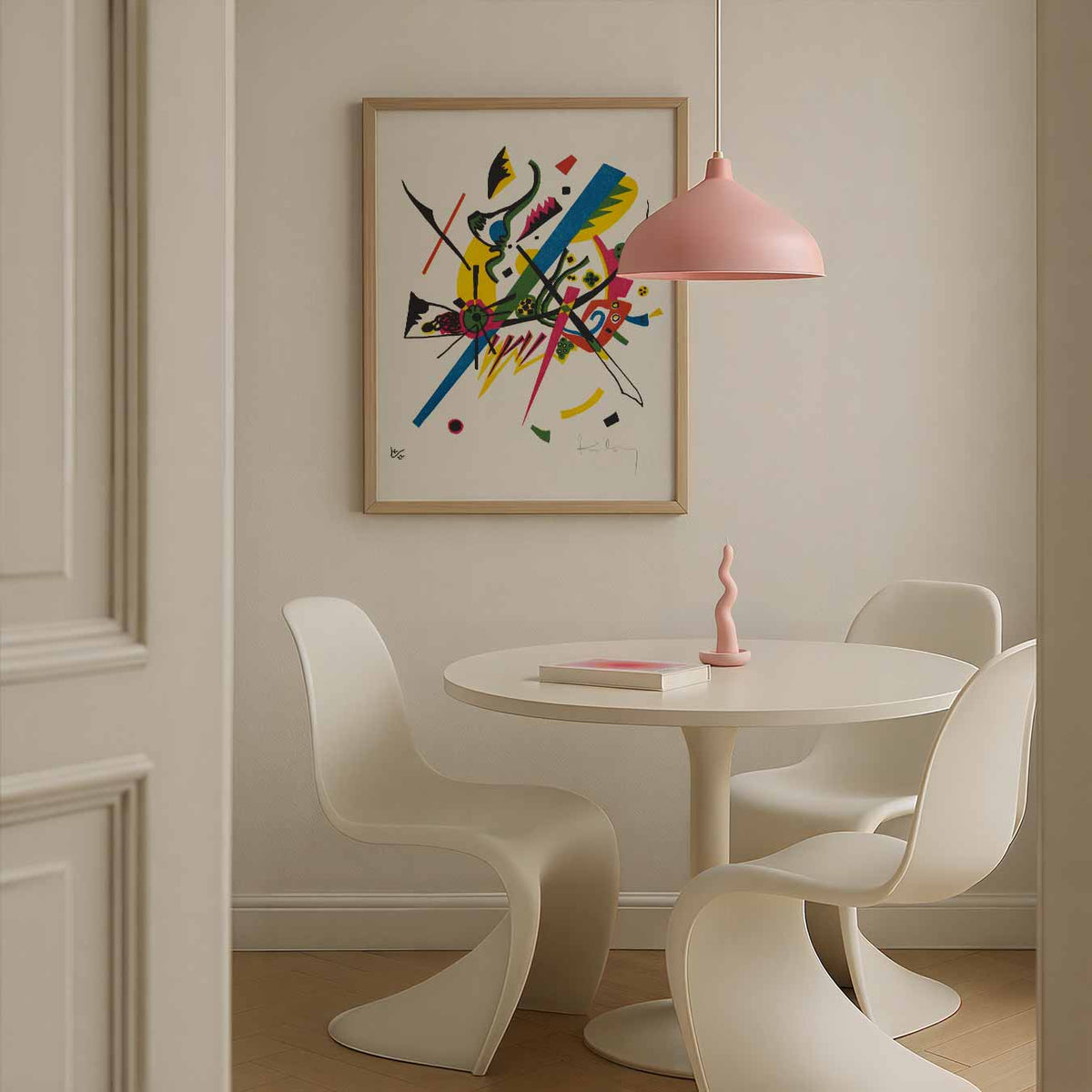 Vrolijke Abstracte Kleurenmix – Streetart wandkunst als portret poster