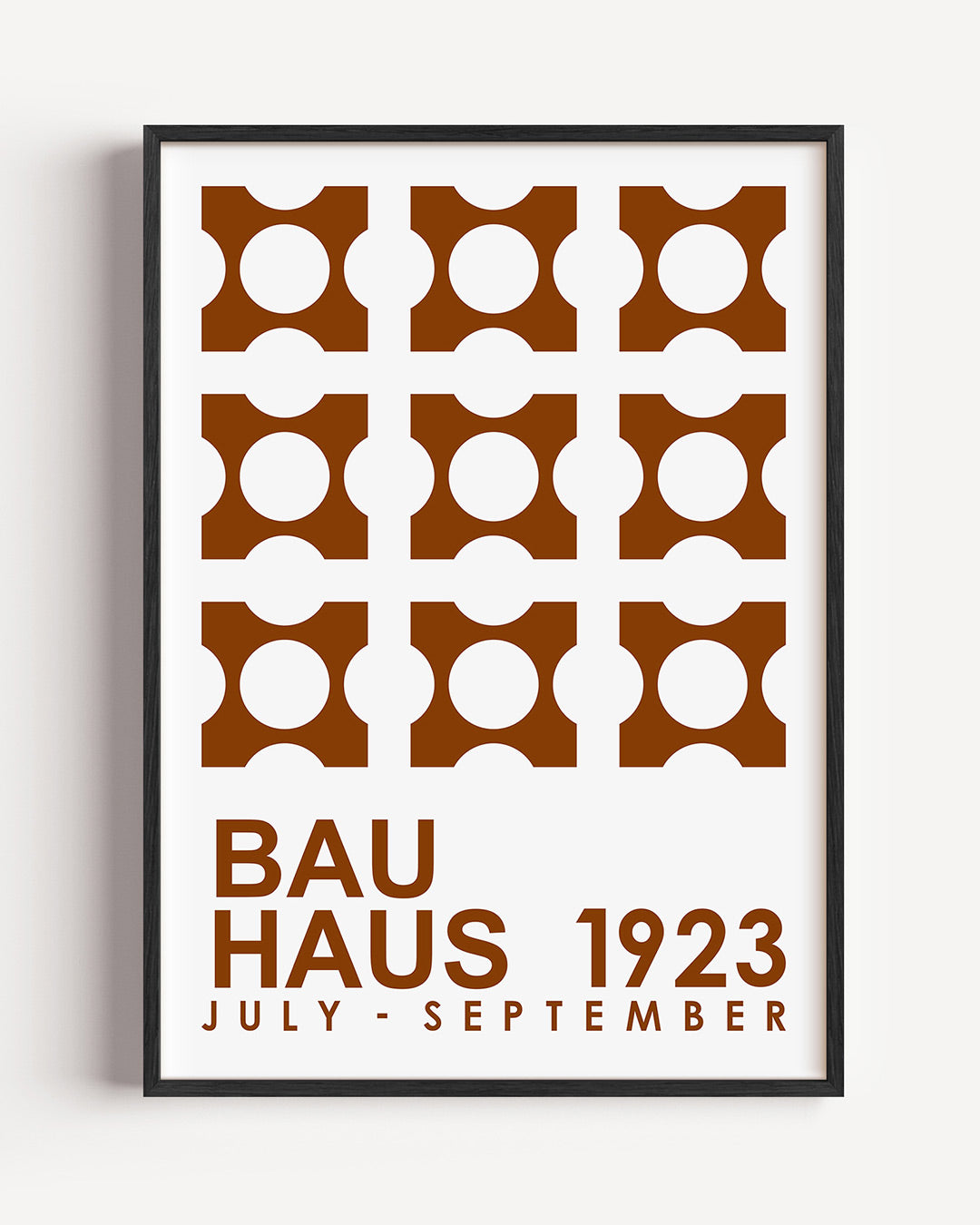 Vormen en vlakken – staande Bauhaus poster als wanddecoratie