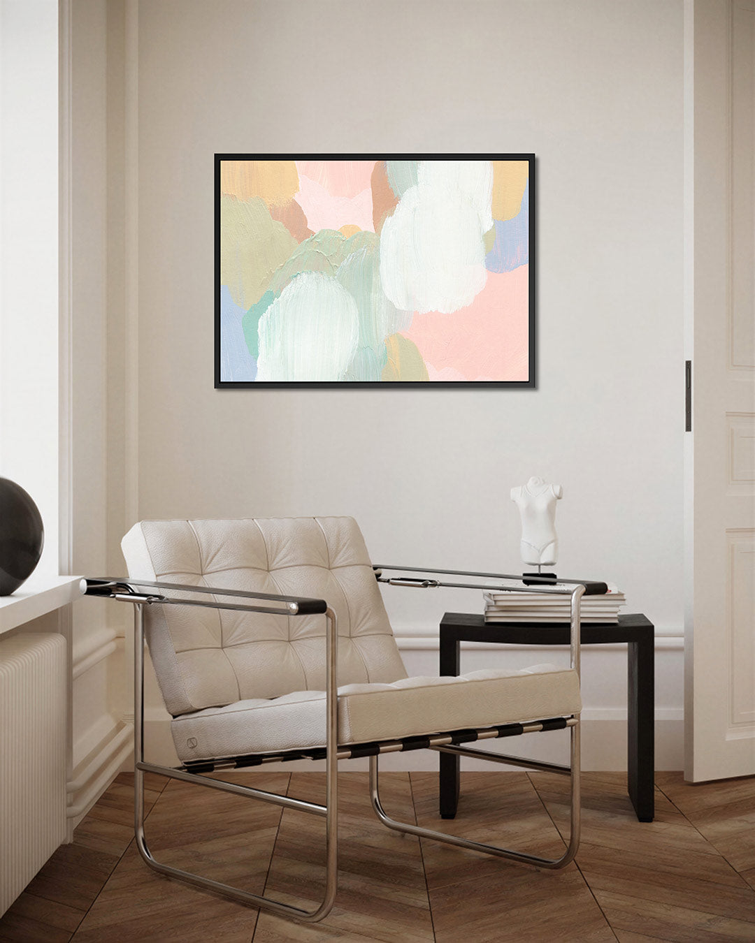 Zachte kleurencompositie – Organische – kunstwerk op canvas, dibond of plexiglas