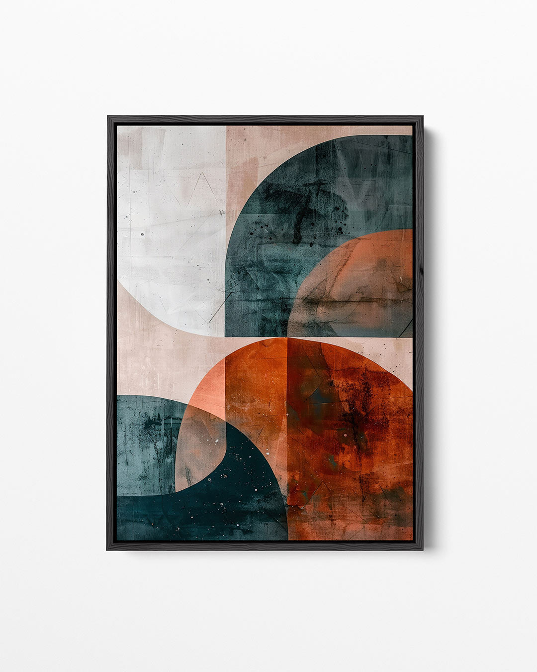 Geometrische vormen compositie – staand wanddecoratie kunstwerk